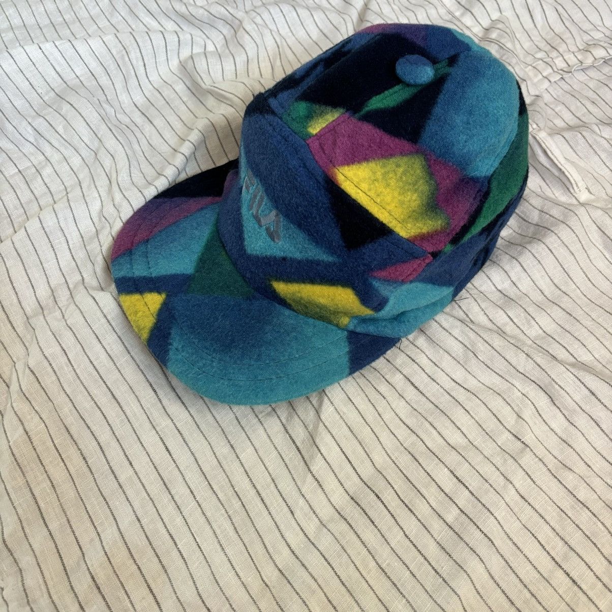 Fila Fila vintage fleece hat one size rare 90s Size ONE SIZE - 4 Thumbnail