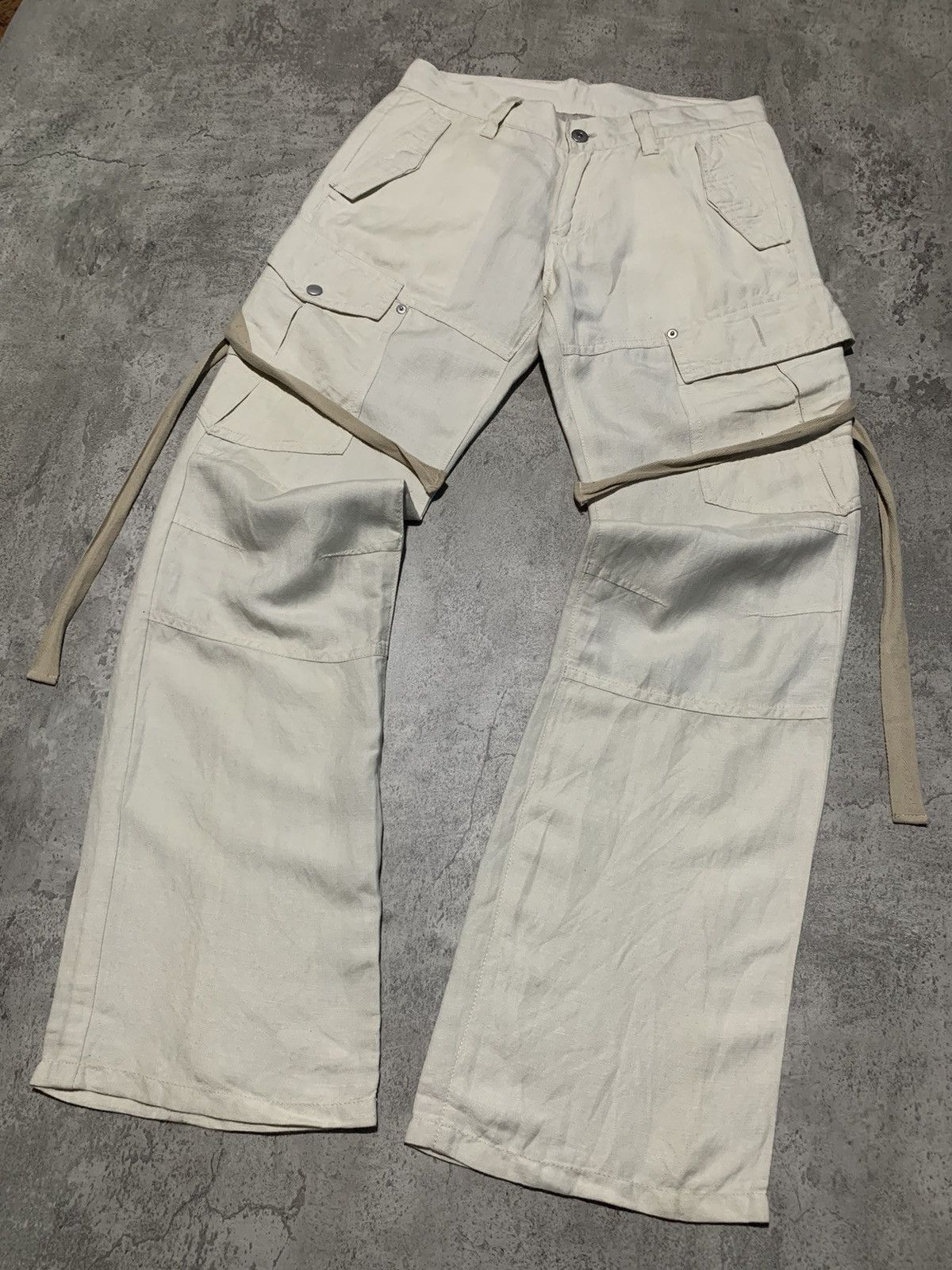 Tornado Mart Tornado Mart Japan bondage flared cargo pants Size US 29 - 2 Thumbnail