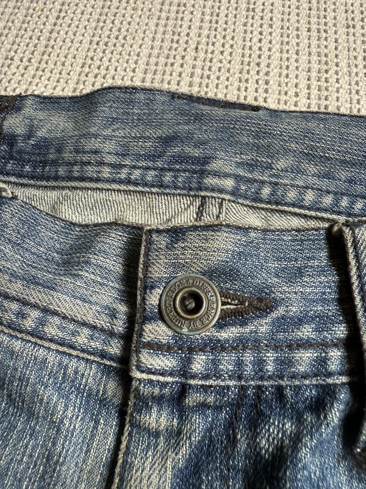 Japanese Brand EDGE RUPERT distressed y2k/punk flare jeans Size US 34 / EU 50 - 11 Thumbnail