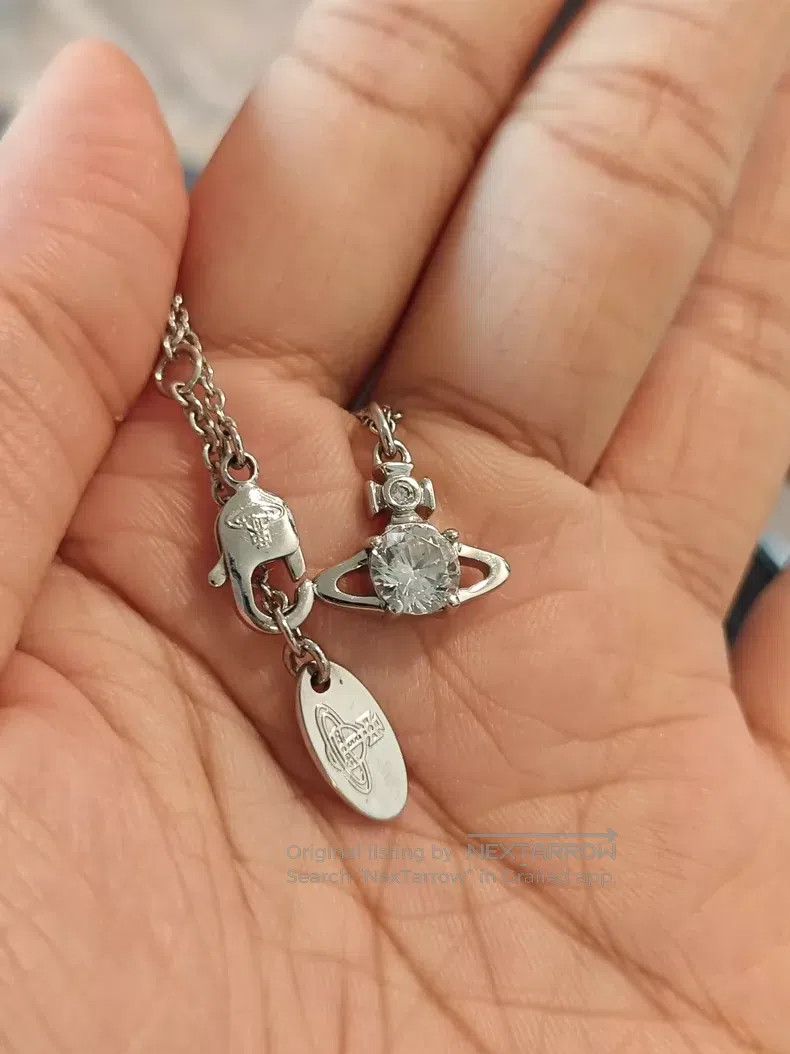 Vivienne Westwood vivienne westwood Silver Reina Necklace Size ONE SIZE - 1 Thumbnail