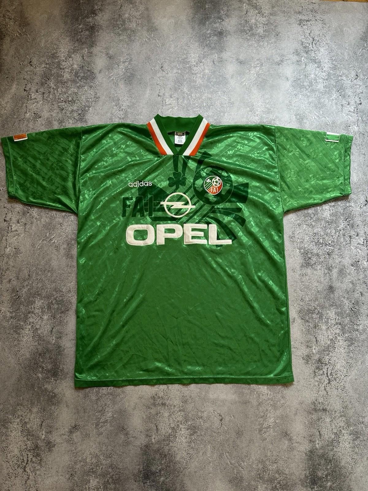 Adidas IRELAND 1994 HOME FOOTBALL SHIRT SOCCER JERSEY ADIDAS 42/44 Size US M / EU 48-50 / 2 - 1 Thumbnail
