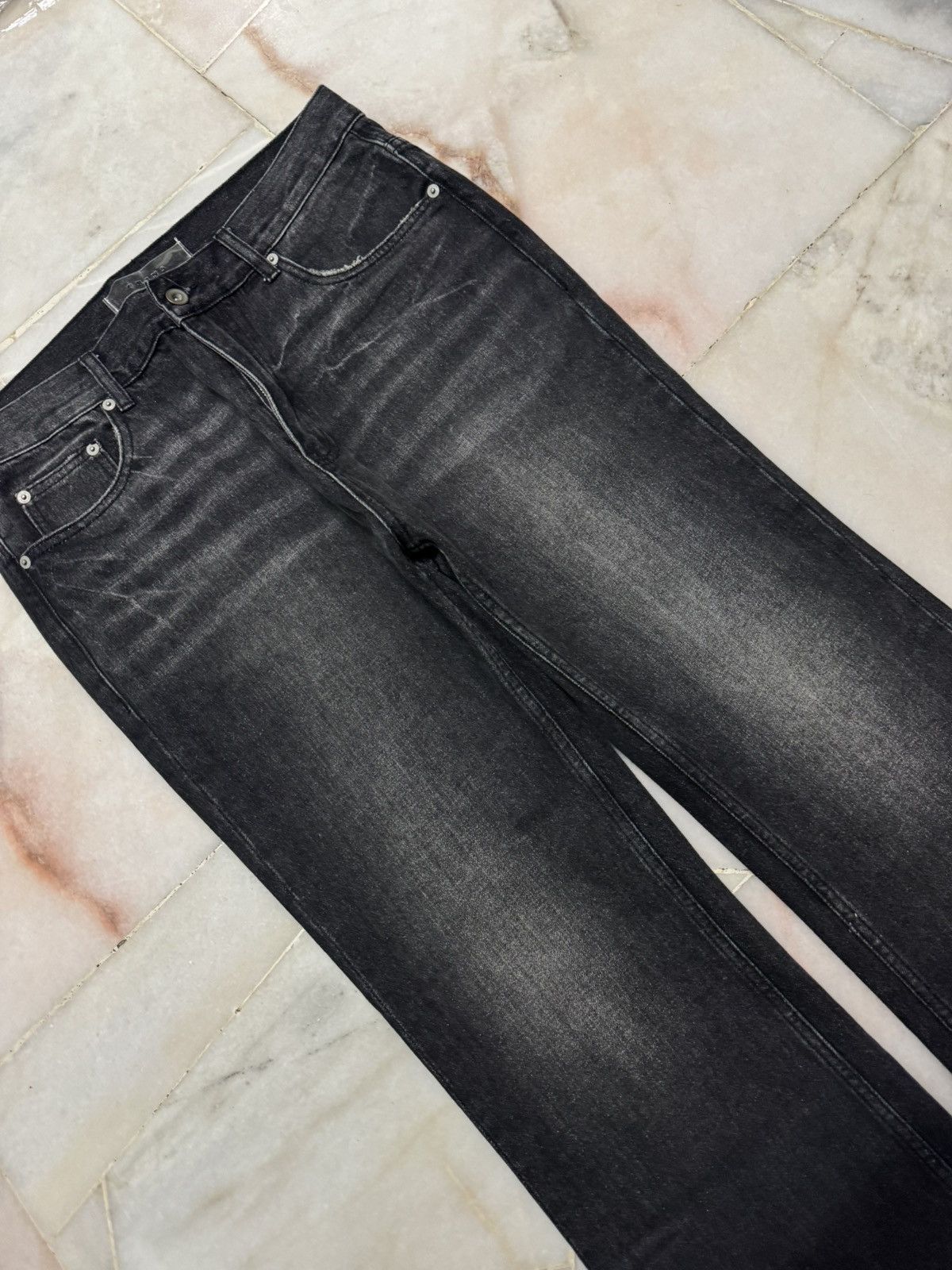Beauty Beast 💥MEGA FLARED SICK💥CRINS RUSTY MUDWASH BAGGY BOOTCUT JEANS Size US 33 - 6 Thumbnail