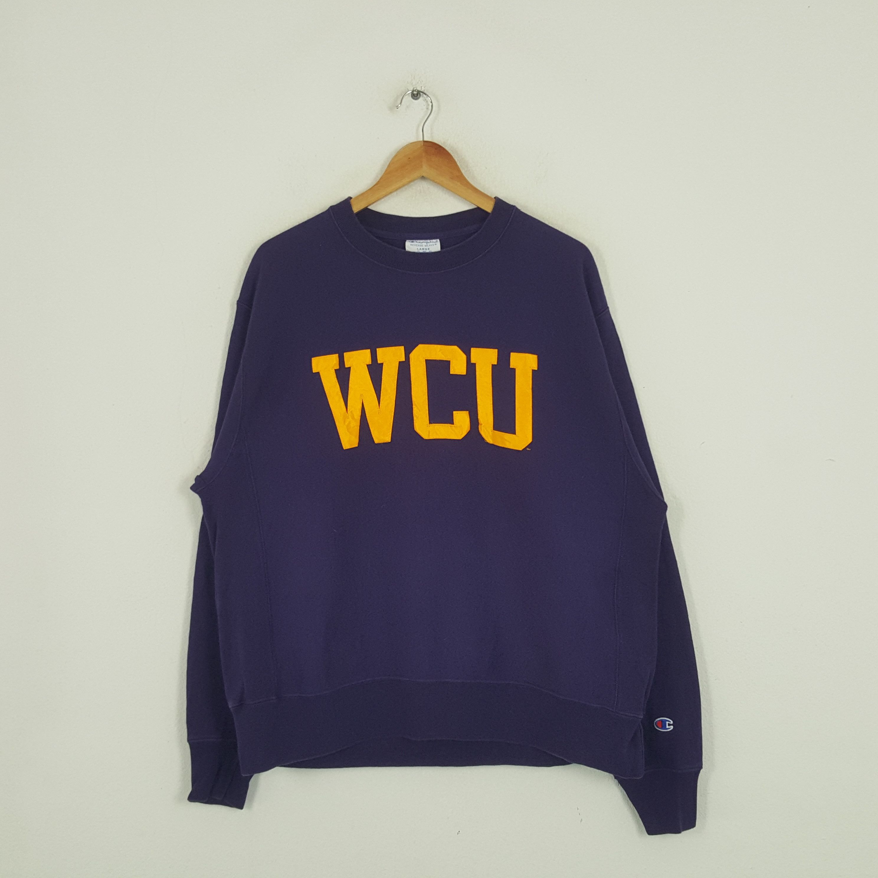 Champion × Vintage Vintage Champion WCU Western Carolina University Sweatshirt Size US L / EU 52-54 / 3 - 1 Thumbnail
