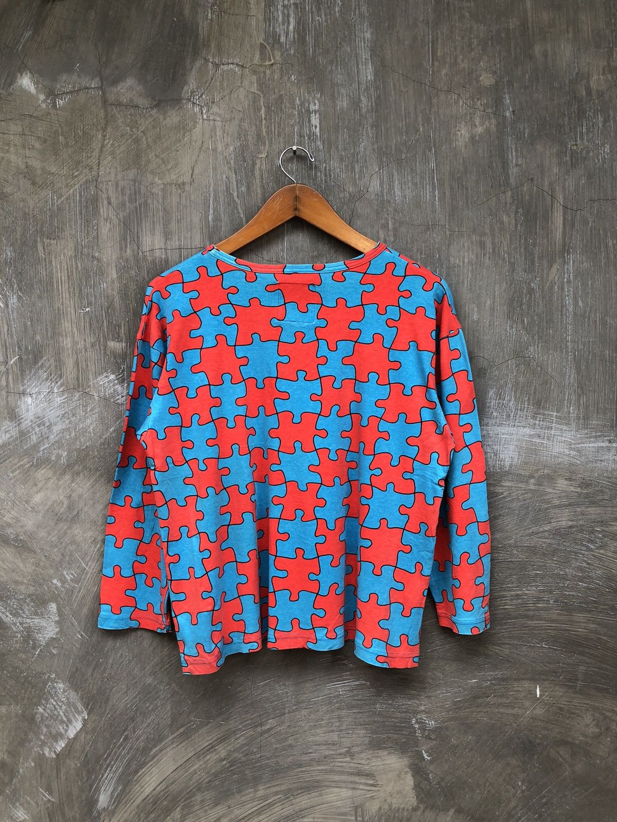 Moschino Moschino Lingerie Puzzle Longsleeve T-shirt Size L / US 10 / IT 46 - 6 Thumbnail