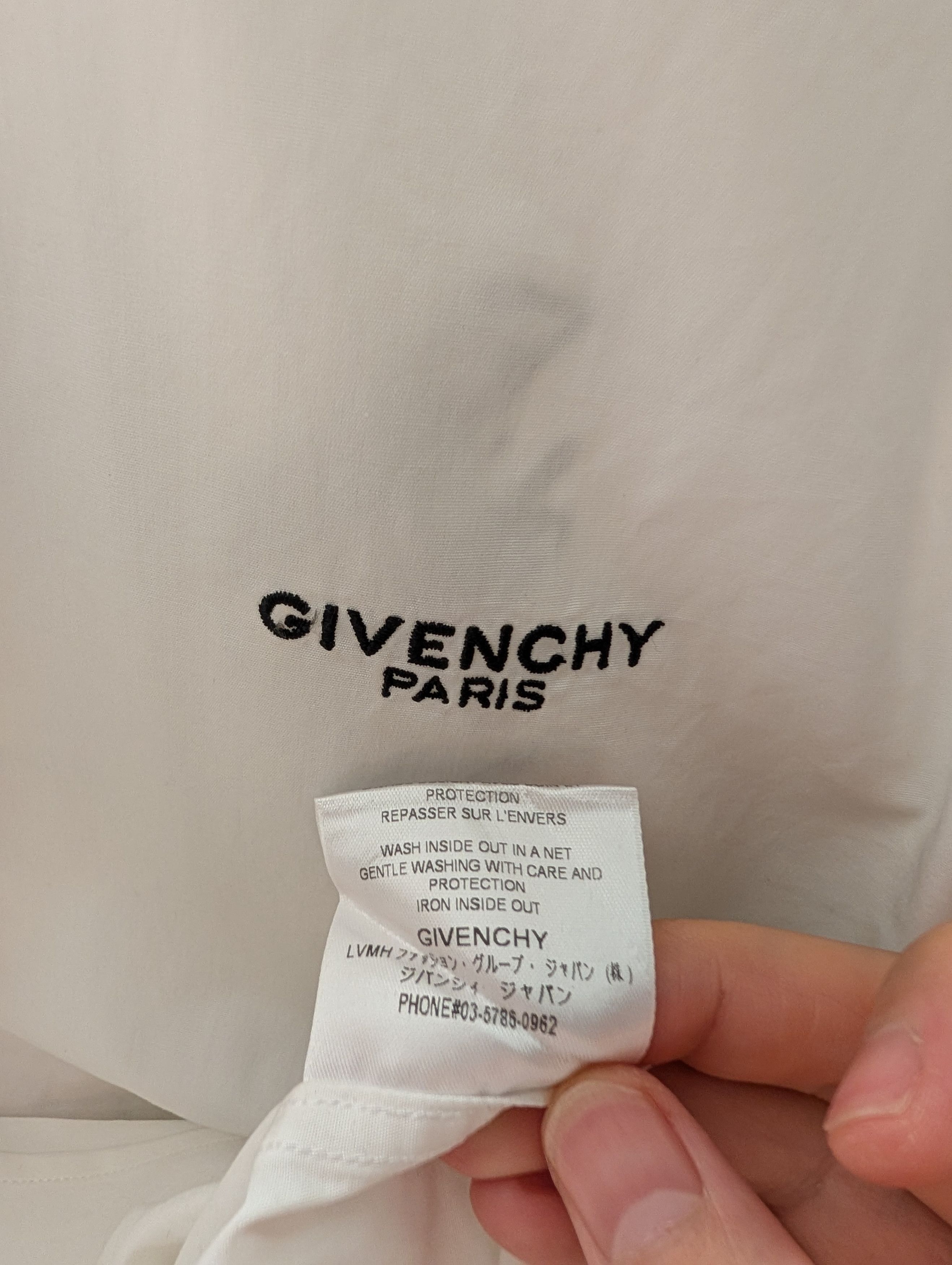 Givenchy Givenchy Peony-embroidered slim-fit shirt Size US M / EU 48-50 / 2 - 6 Thumbnail