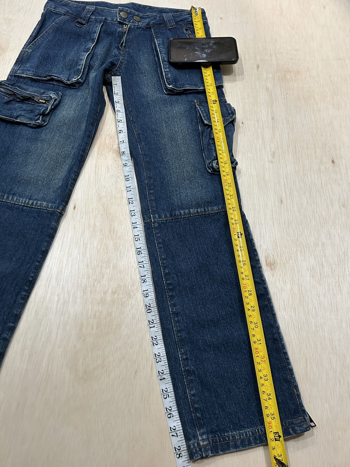 Japanese Brand Y2K Tao Japan Cargo Multi Pocket Tactical Jeans Size 30" / US 8 / IT 44 - 14 Thumbnail