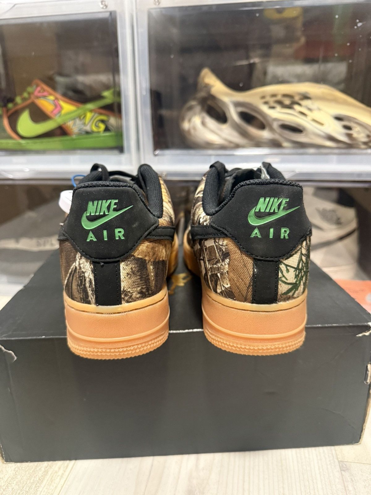 Nike Nike Air Force 1 Low RealTree Camo Black Gum Size US 8.5 / EU 41-42 - 5 Thumbnail