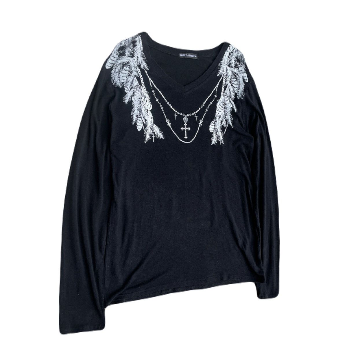 If Six Was Nine 2000s Ghost of Harlem Feather Necklace Long Sleeve Tee Vkei Size US S / EU 44-46 / 1 - 3 Thumbnail