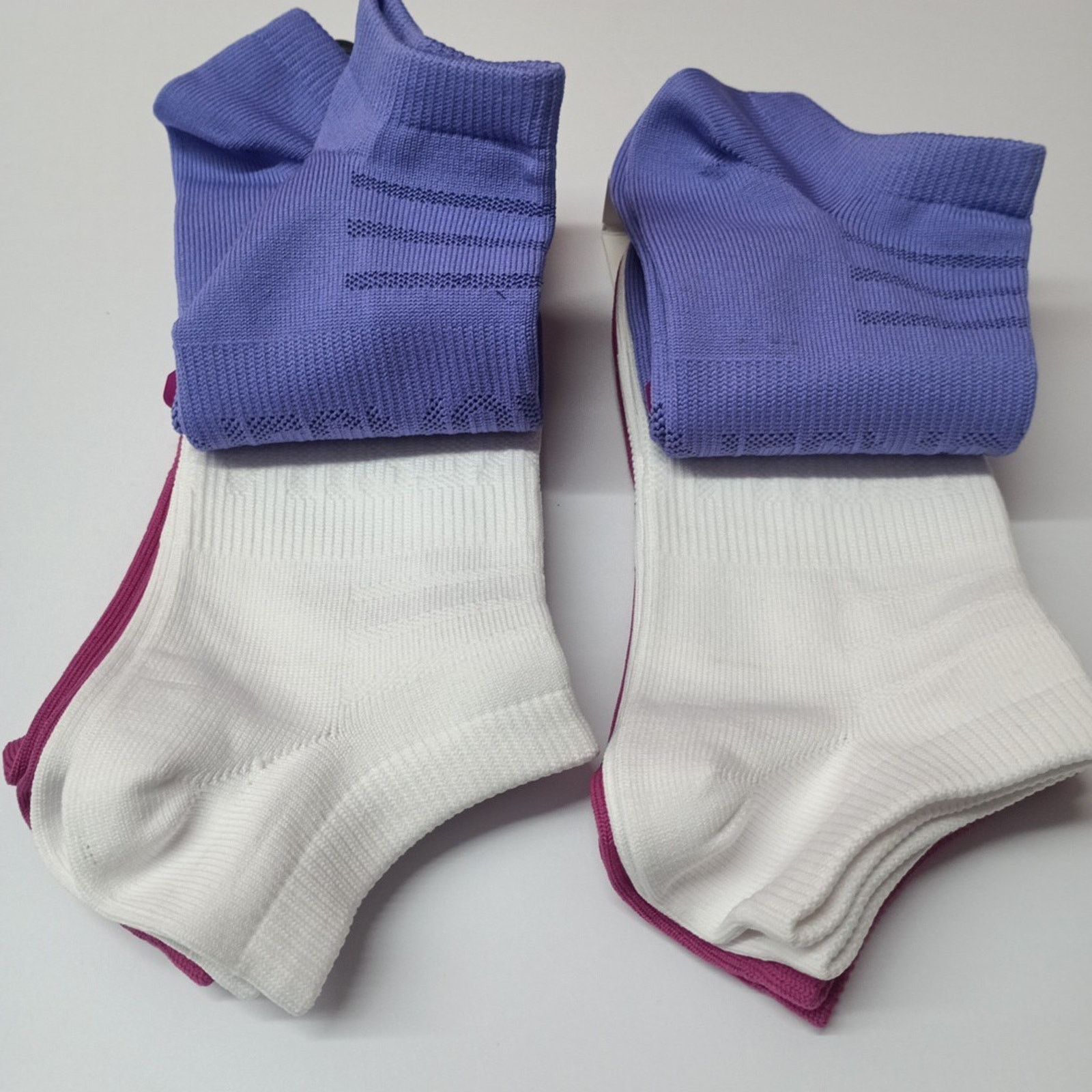 Hanes Hanes No Show Socks 6 Pairs Women Size 5-9 Assorted Seamless Size ONE SIZE - 2 Thumbnail