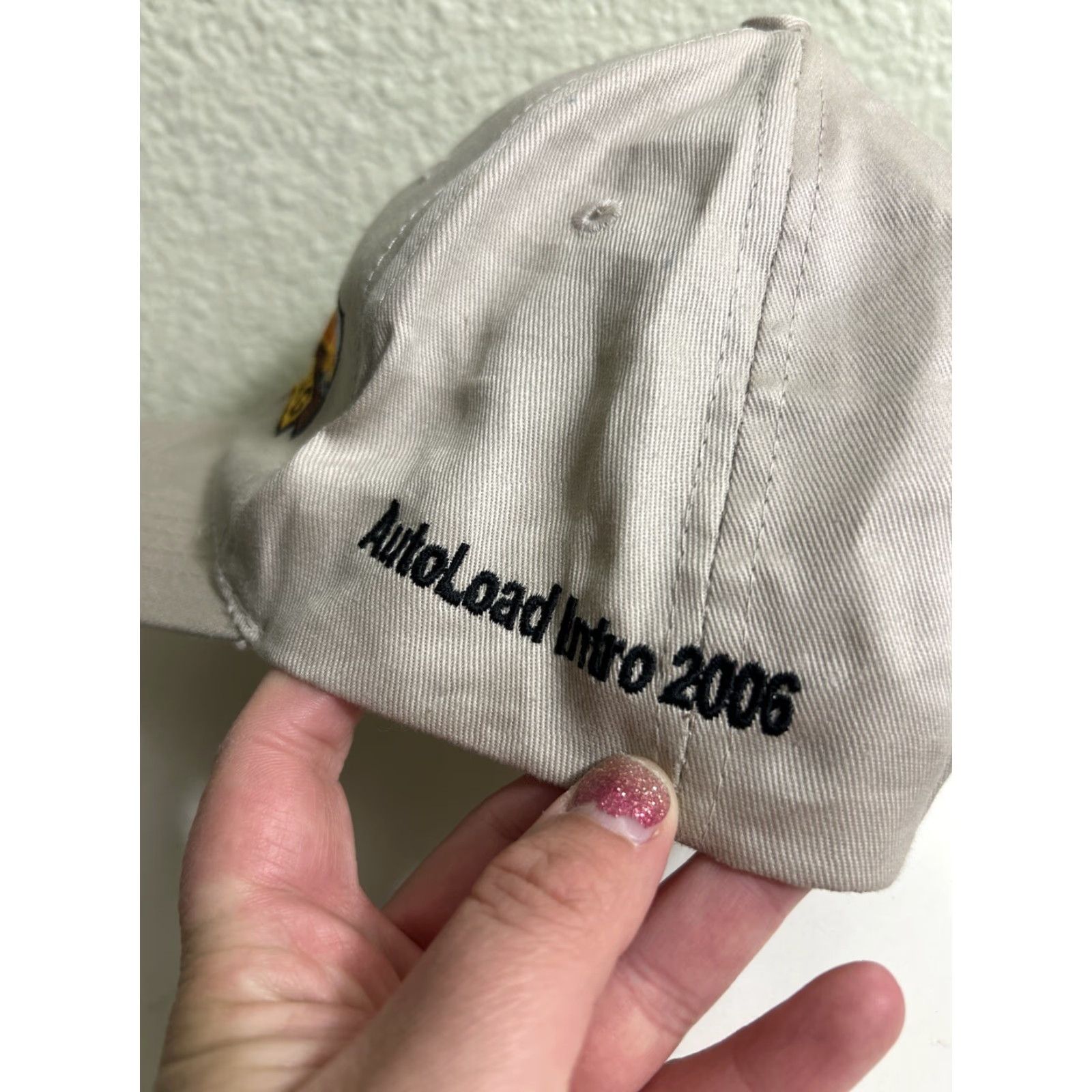 John Deere John Deere Earthmoving Solutions Hat Beige One Size Men Adjustable Strapback Cap Beige Hook Loop Baseball Cap Size ONE SIZE - 7 Thumbnail