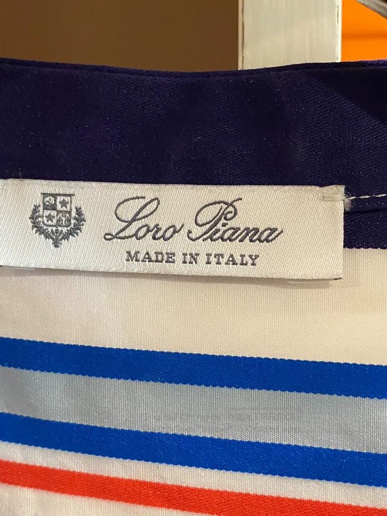 Loro Piana Loro Piana Dress + Classic Striped Elements + Deep V-neck Size XS / US 0-2 / IT 36-38 - 3 Thumbnail
