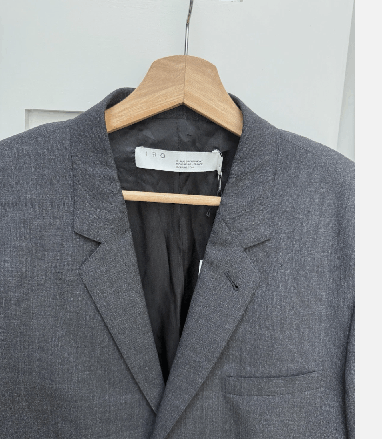 Iro IRO NWT Charcoal Gray Wool Blazer Jacket 50 EUR / 40 US Size 40R - 2 Thumbnail