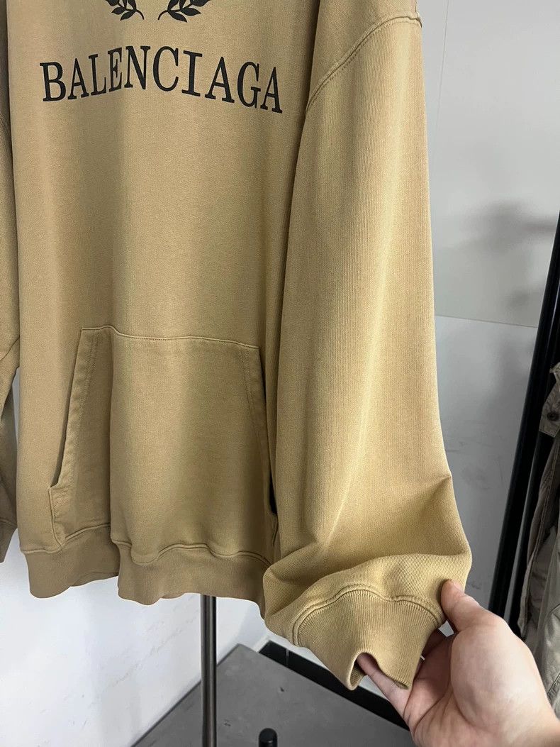 Balenciaga Balenciaga Khaki wheat ear hoodie Size US M / EU 48-50 / 2 - 3 Thumbnail