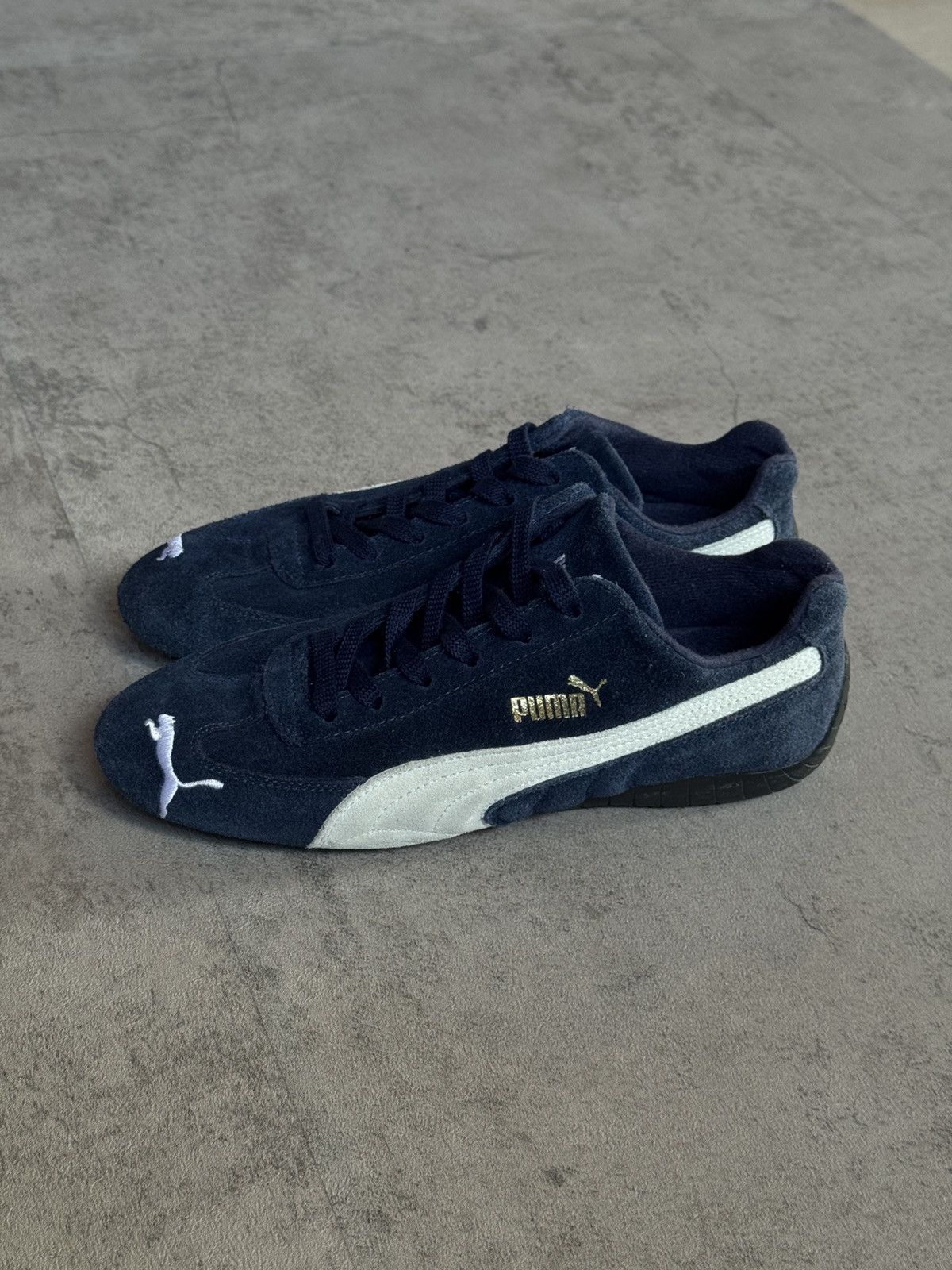 Puma Puma Speed Cat Suede Leather Blue White Sneakers Size US 7.5 / EU 40-41 - 3 Thumbnail
