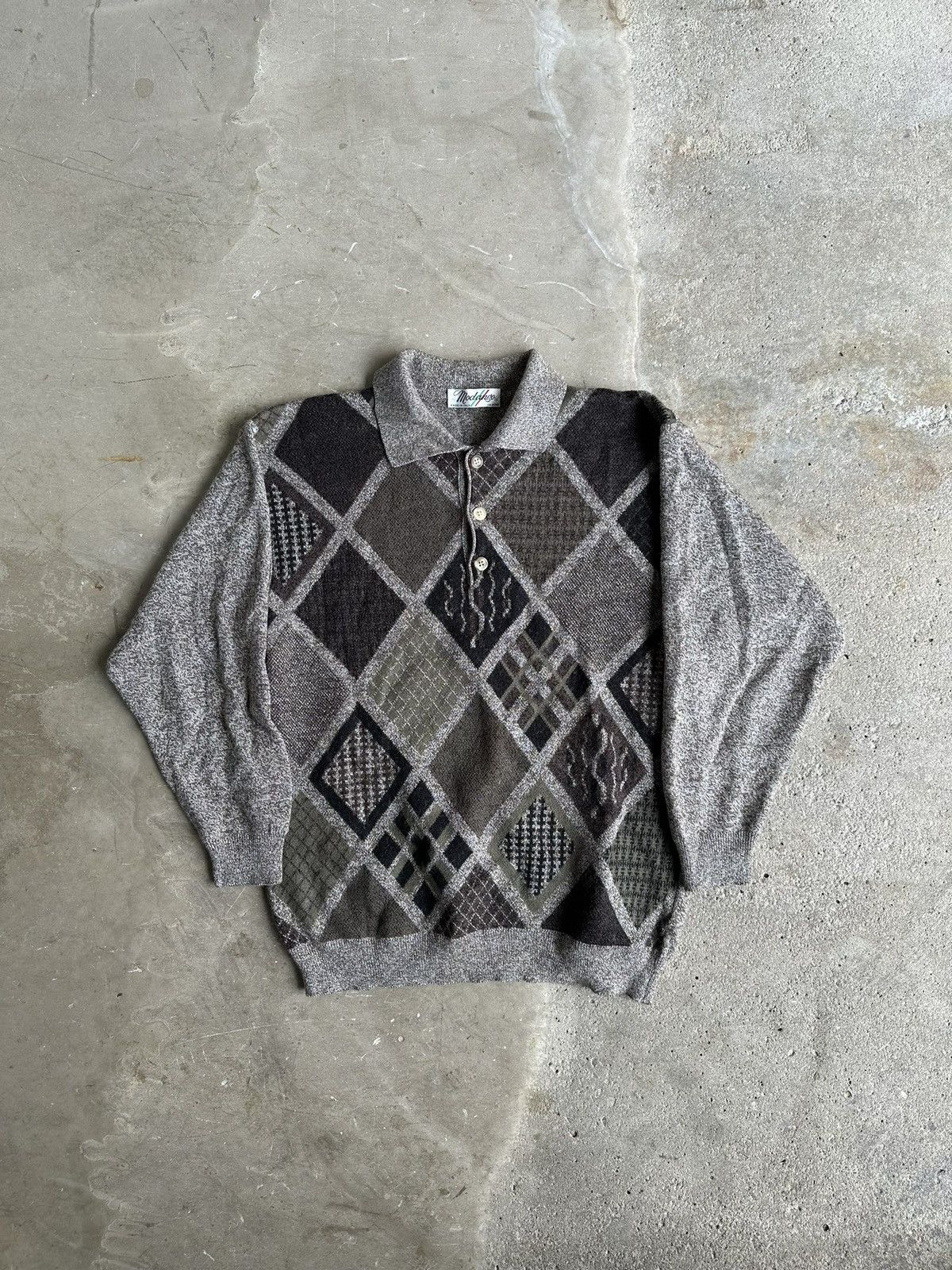 Vintage Vintage Wool Blend Polo Sweater Size M Size US M / EU 48-50 / 2 - 1 Thumbnail
