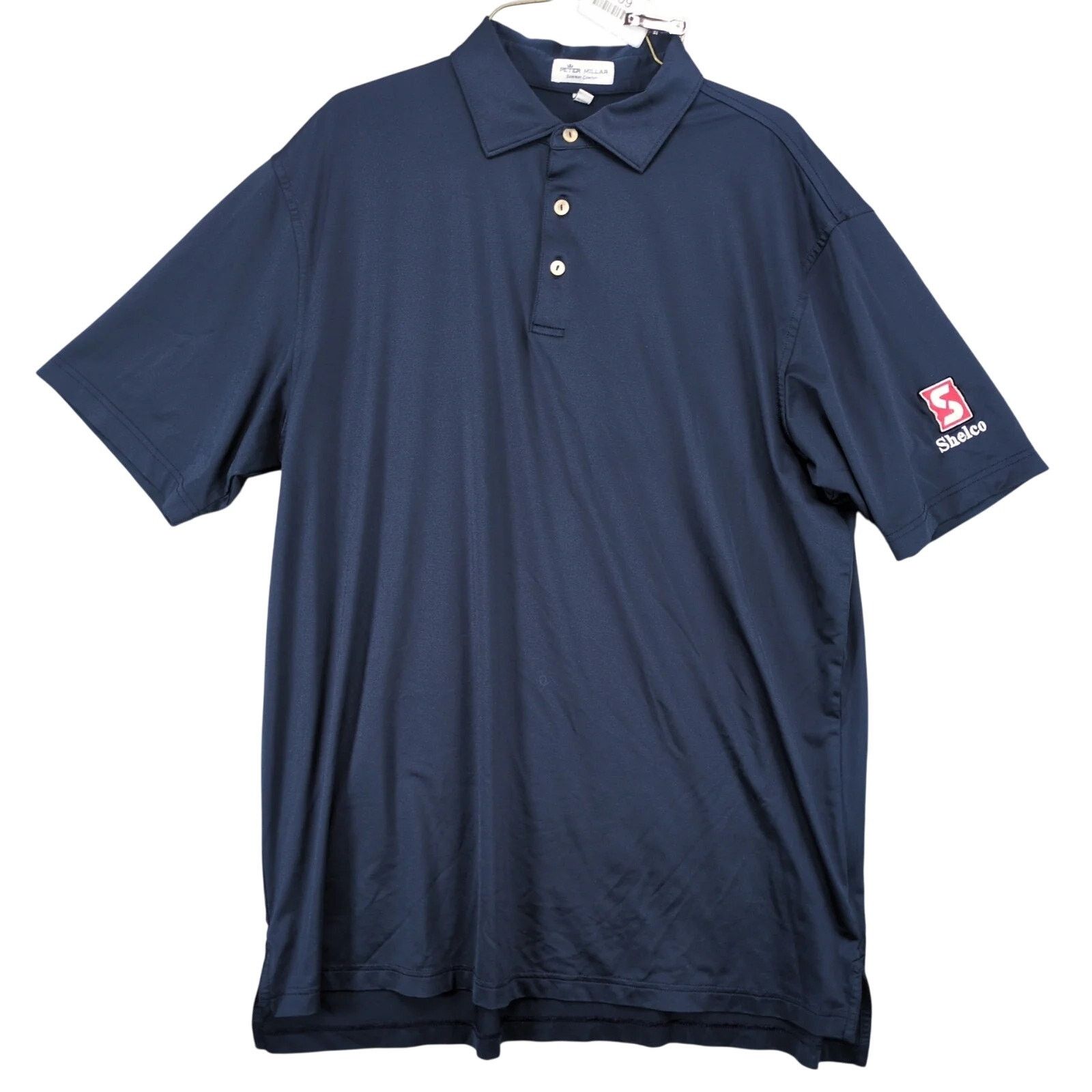 Peter Millar Peter Millar Summer Comfort Men's L Polo Shirt Navy Shelco Size US L / EU 52-54 / 3 - 1 Thumbnail