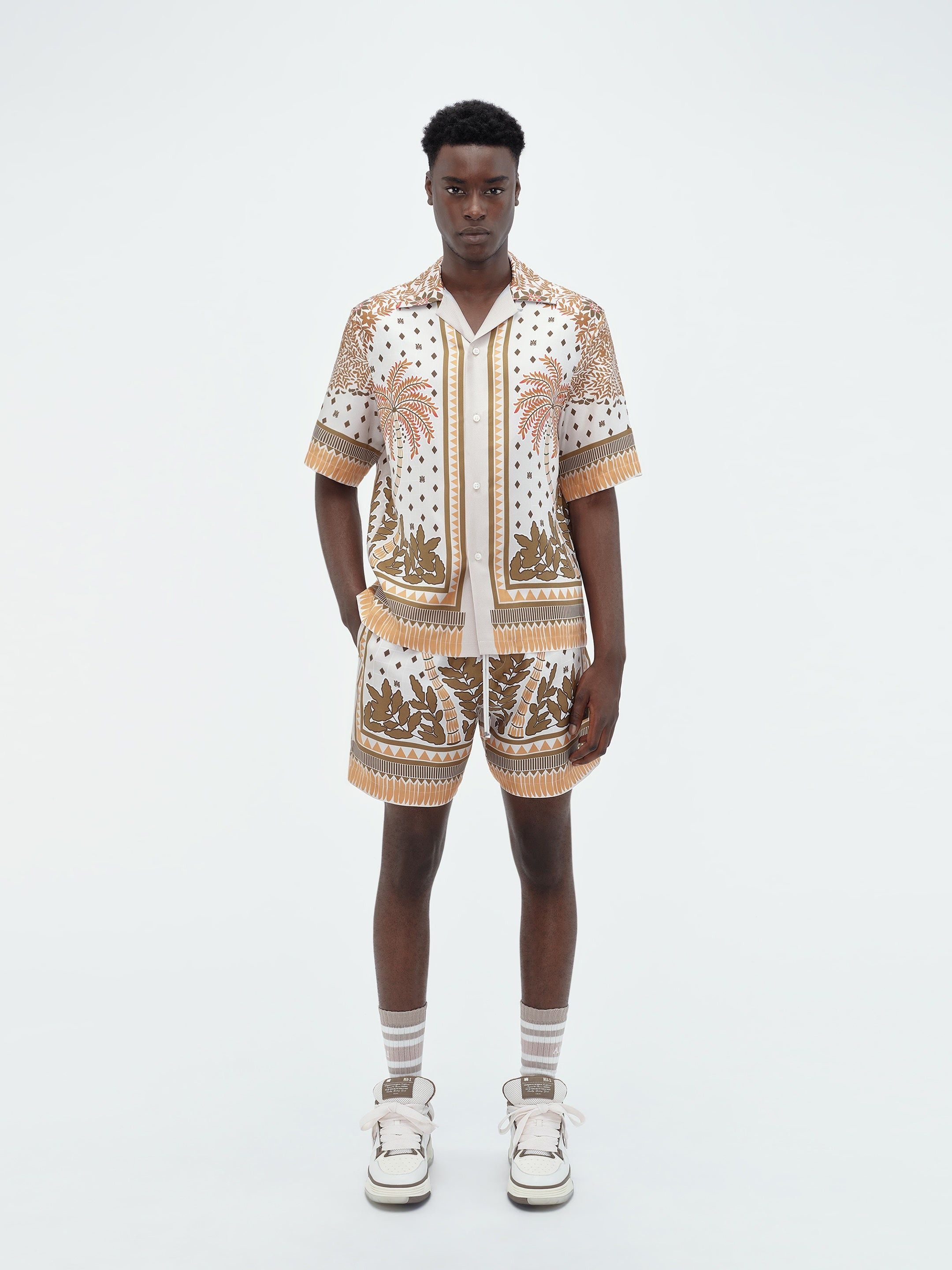 Amiri oc11z0425 Palm Tree Swim Trunk Shorts in Multicolor Size US 38 / EU 54 - 2 Thumbnail
