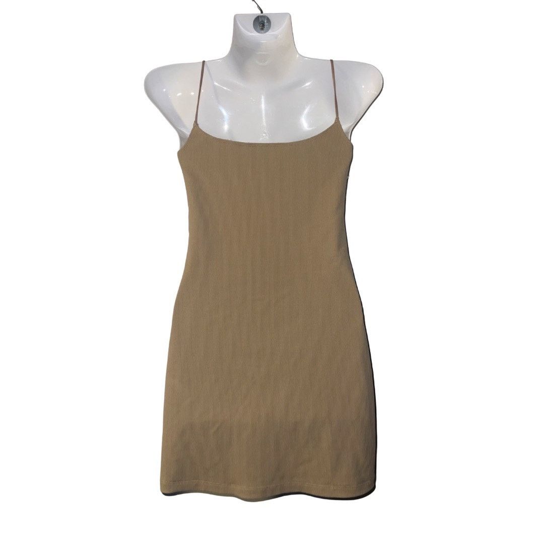 Abercrombie & Fitch Soft Collection Fit To Flatter Ribbed Mini Spaghetti Dress Size S / US 4 / IT 40 - 2 Thumbnail