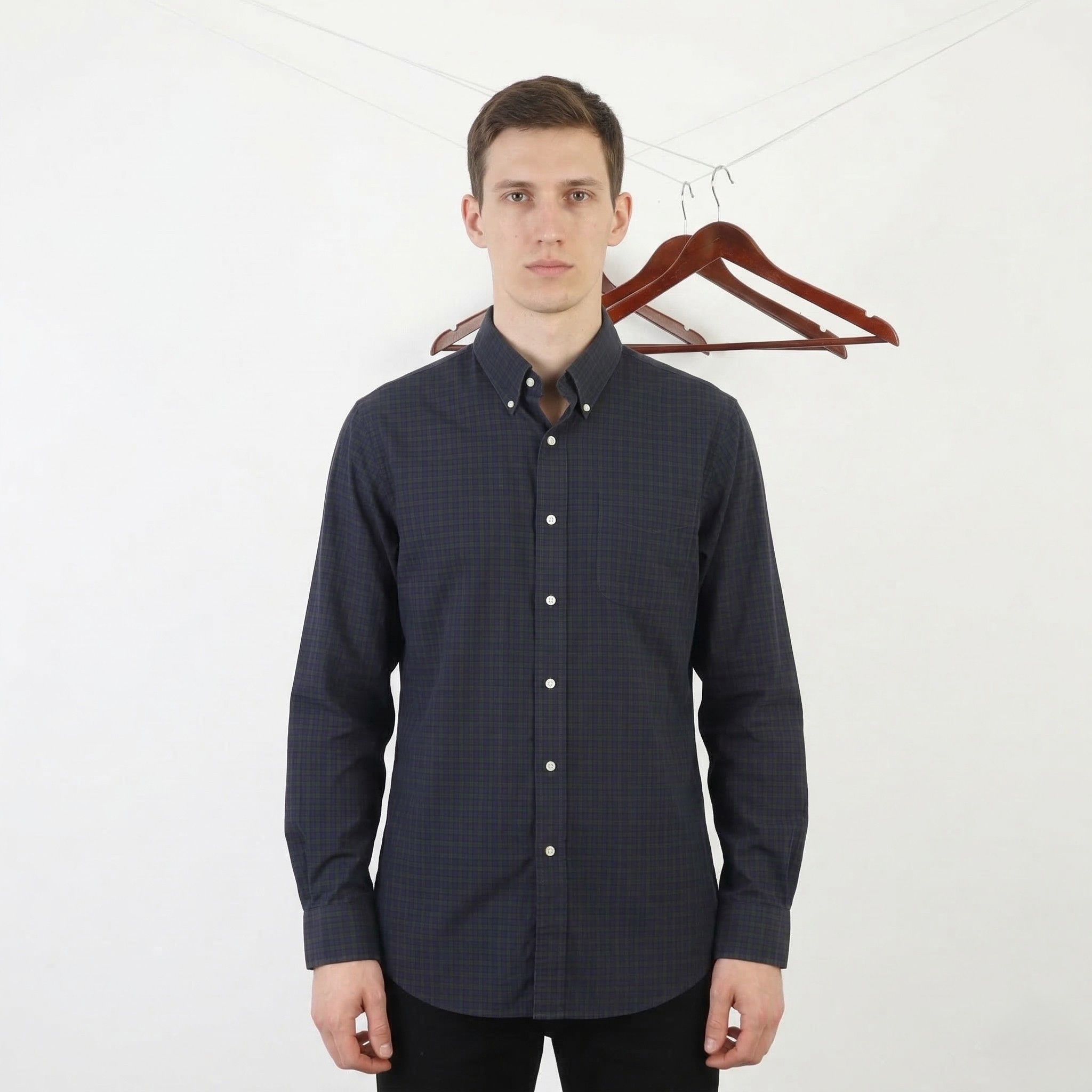 Lauren Ralph Lauren Lauren Ralph Lauren Men 40-41 16 L Casual Shirt Navy 8259 Size US L / EU 52-54 / 3 - 1 Thumbnail