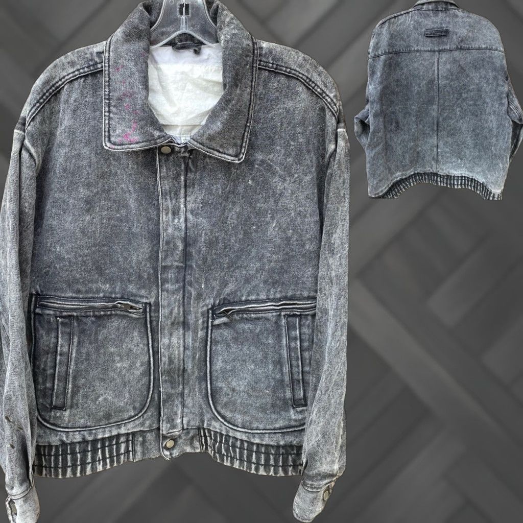 Denime VINTAGE WPL 7720 Denim Jacket Grunge 1990s Black Size L Mens Size US L / EU 52-54 / 3 - 1 Thumbnail