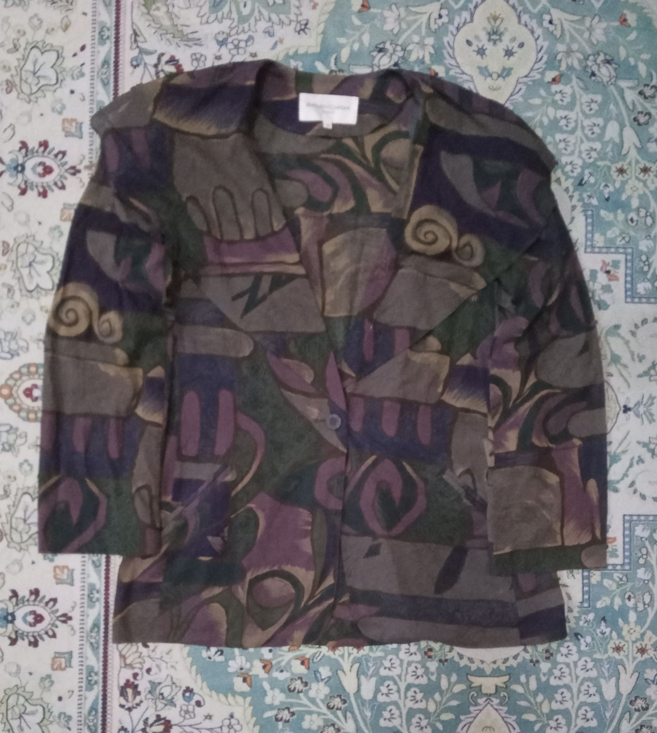 Balenciaga Balenciaga Rare Design Blouse / Top Size L / US 10 / IT 46 - 1 Thumbnail