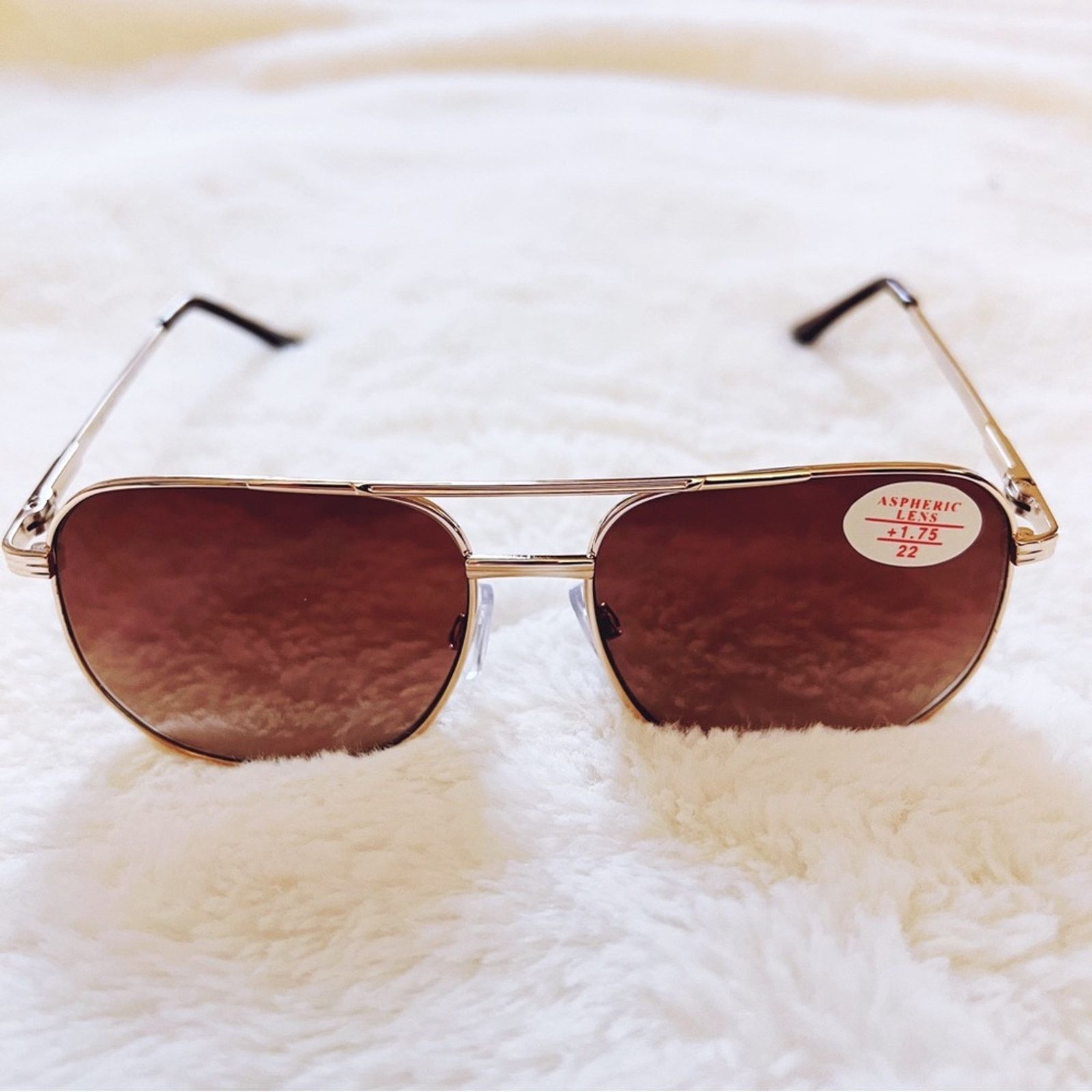 Other Nina Gold & Brown Lenses Tinted Reader Glasses Size ONE SIZE - 5 Thumbnail