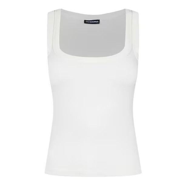 Jacquemus o1g2r1mq1024 Tank Top in White Size M / US 6-8 / IT 42-44 - 1 Thumbnail