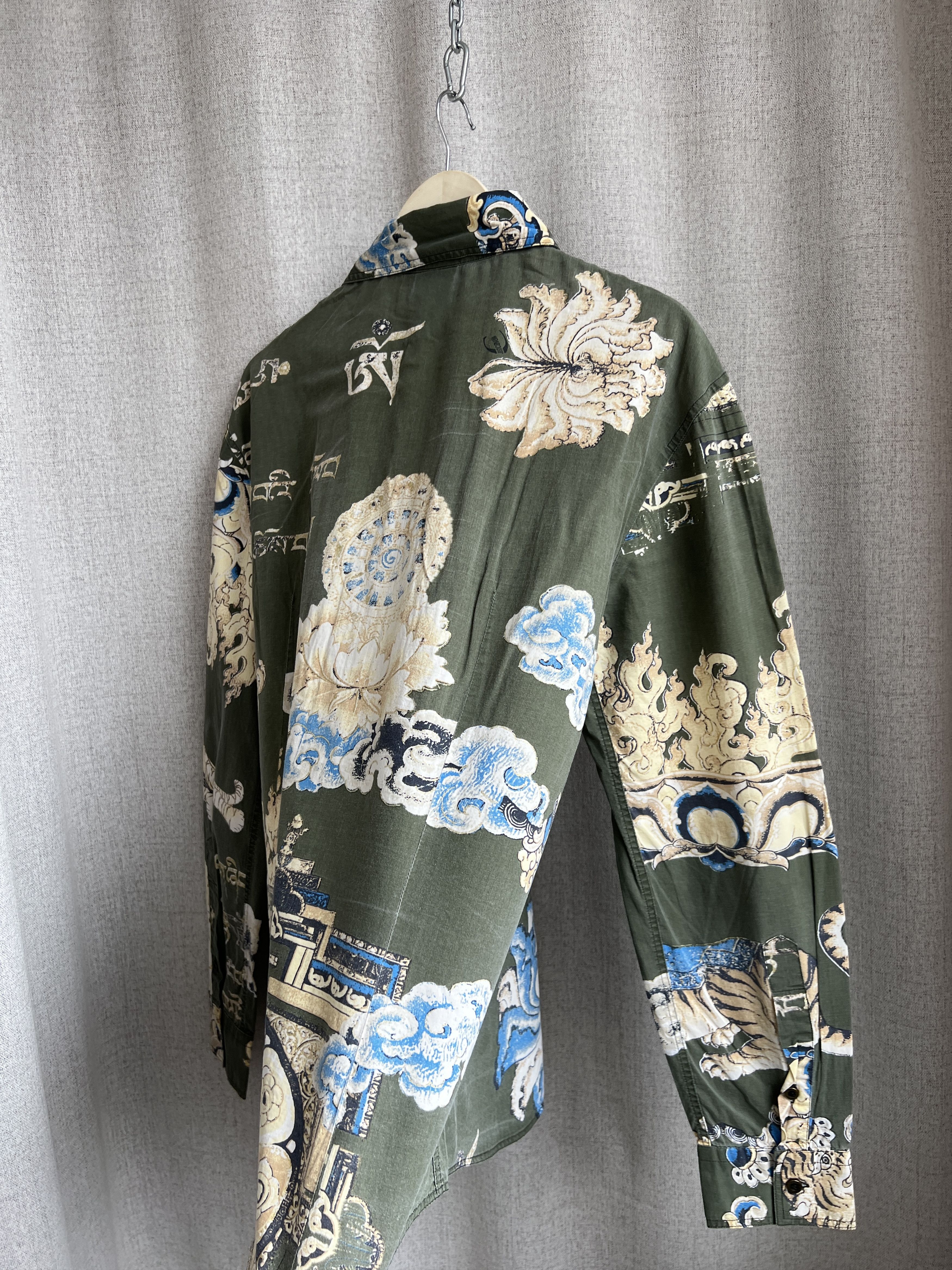 Just Cavalli Vintage Just Cavalli Allover Printed Button Up Shirt Tiger Size US L / EU 52-54 / 3 - 6 Thumbnail