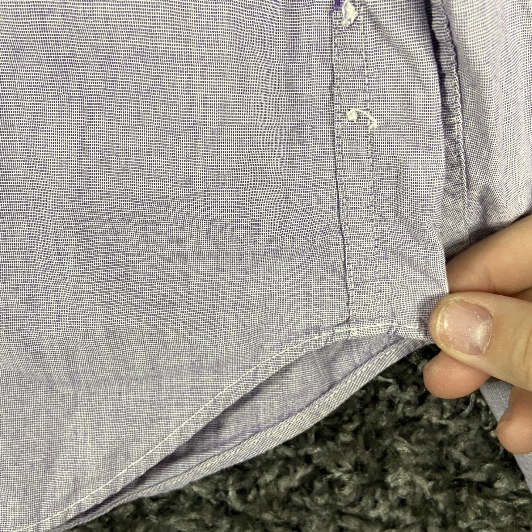 J.Crew VINTAGE J.CREW Shirt Men Adult XL Purple Button-Up Long Sleeve Size US XL / EU 56 / 4 - 2 Thumbnail