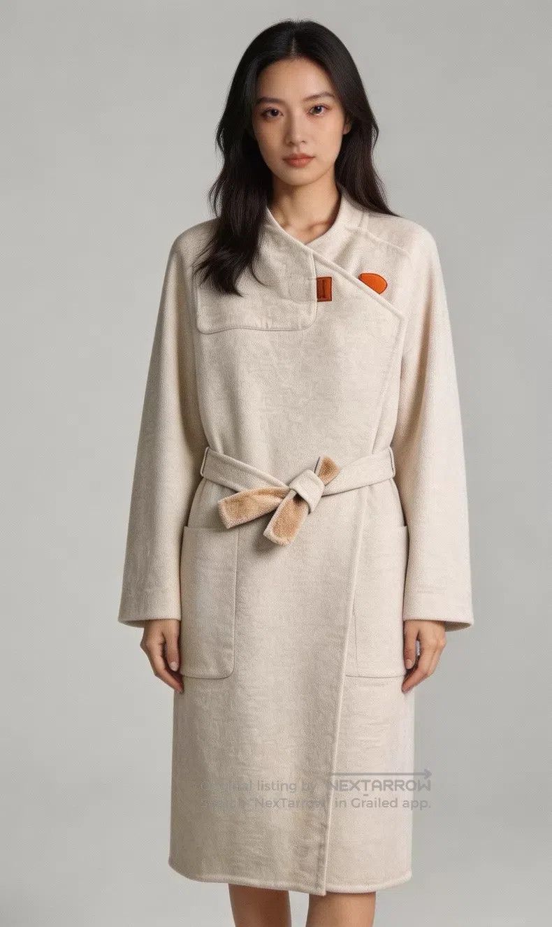 Hermes Hermes Beige Cashmere Coat Size XS / US 0-2 / IT 36-38 - 1 Thumbnail