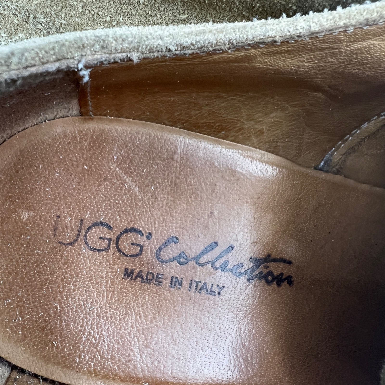 Ugg Ugg Collection Suede Derby Shoe Tan Khaki Oxford Lug Sole Size US 10 / EU 43 - 3 Thumbnail