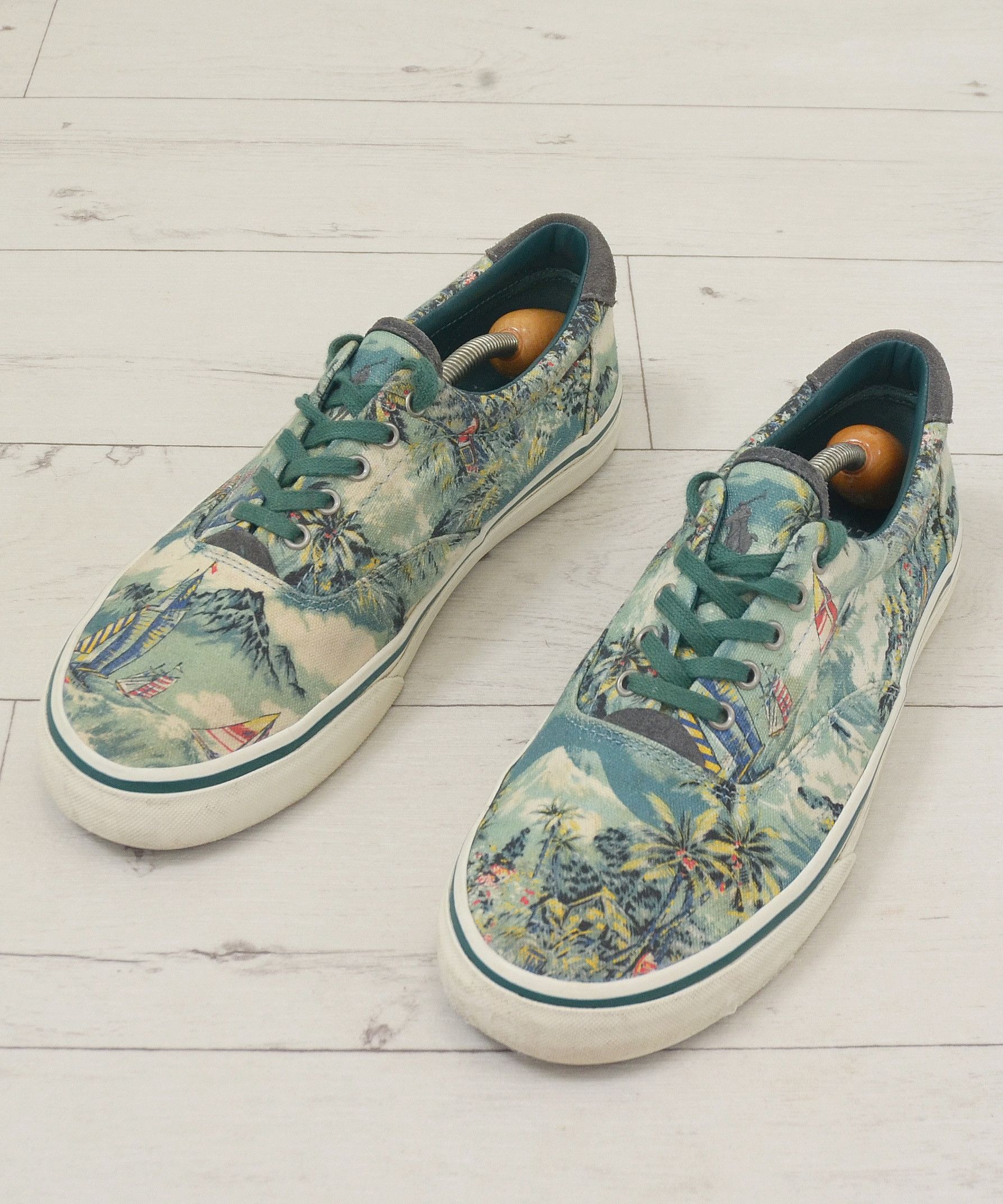 Polo Ralph Lauren × Ralph Lauren Polo Ralph Lauren Thorton 3 Tartan Graffiti Sneakers Hawaii Size US 10 / EU 43 - 2 Thumbnail