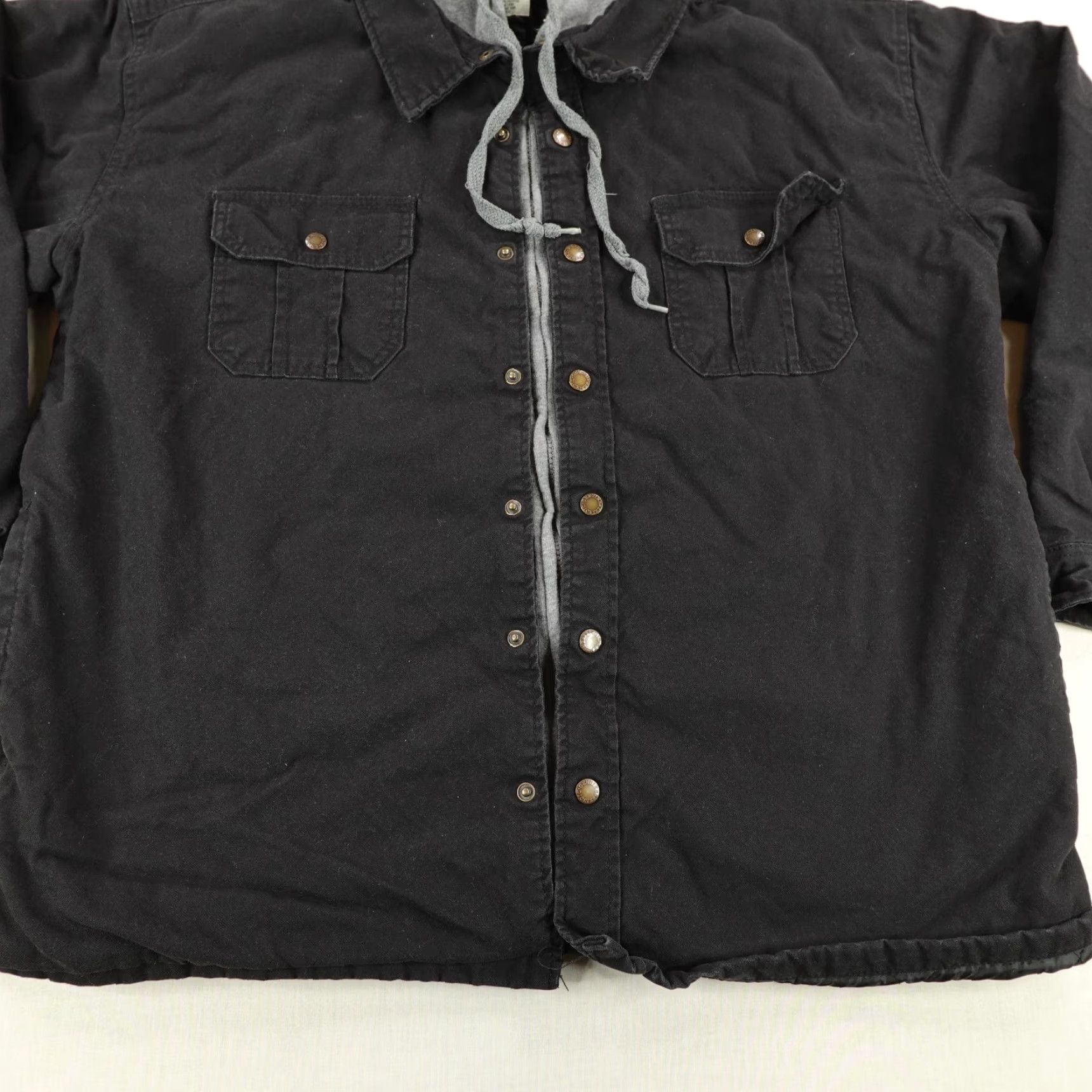 Dickies Dickies Jacket Mens XL Black Quilt Lined Hooded Chore Field Barn Work Coat Zip Jacket Size US XL / EU 56 / 4 - 3 Thumbnail