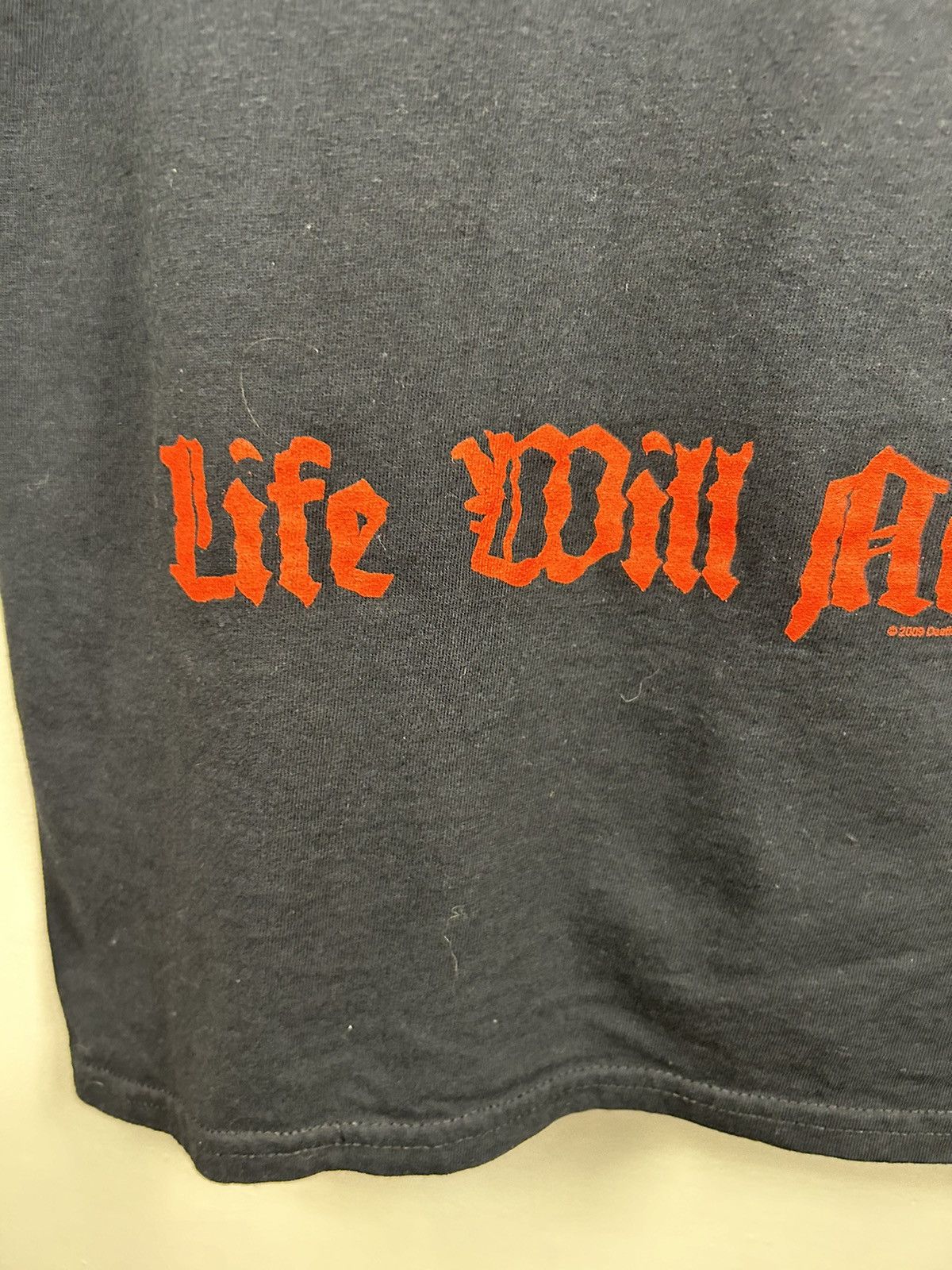 Band Tees Vintage Death 2008 Life Will Never T shirt Band Size US L / EU 52-54 / 3 - 12 Thumbnail