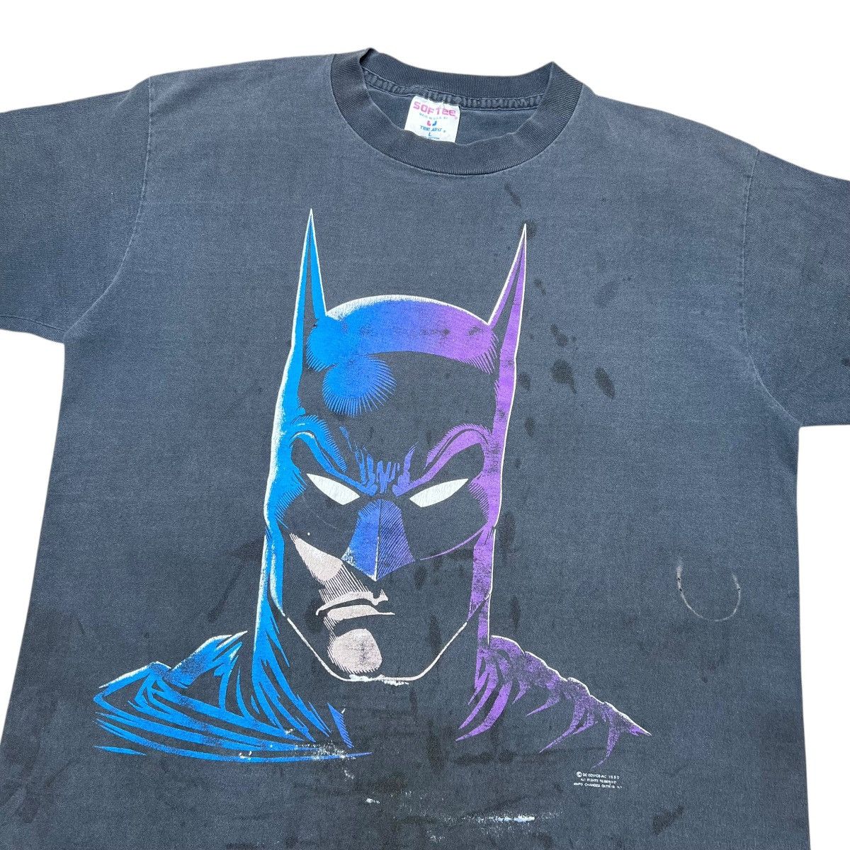 DC Comics × Vintage Vtg 1988 Batman Bruce Wayne DC Comics Changes Graphic Tee Size US L / EU 52-54 / 3 - 4 Thumbnail