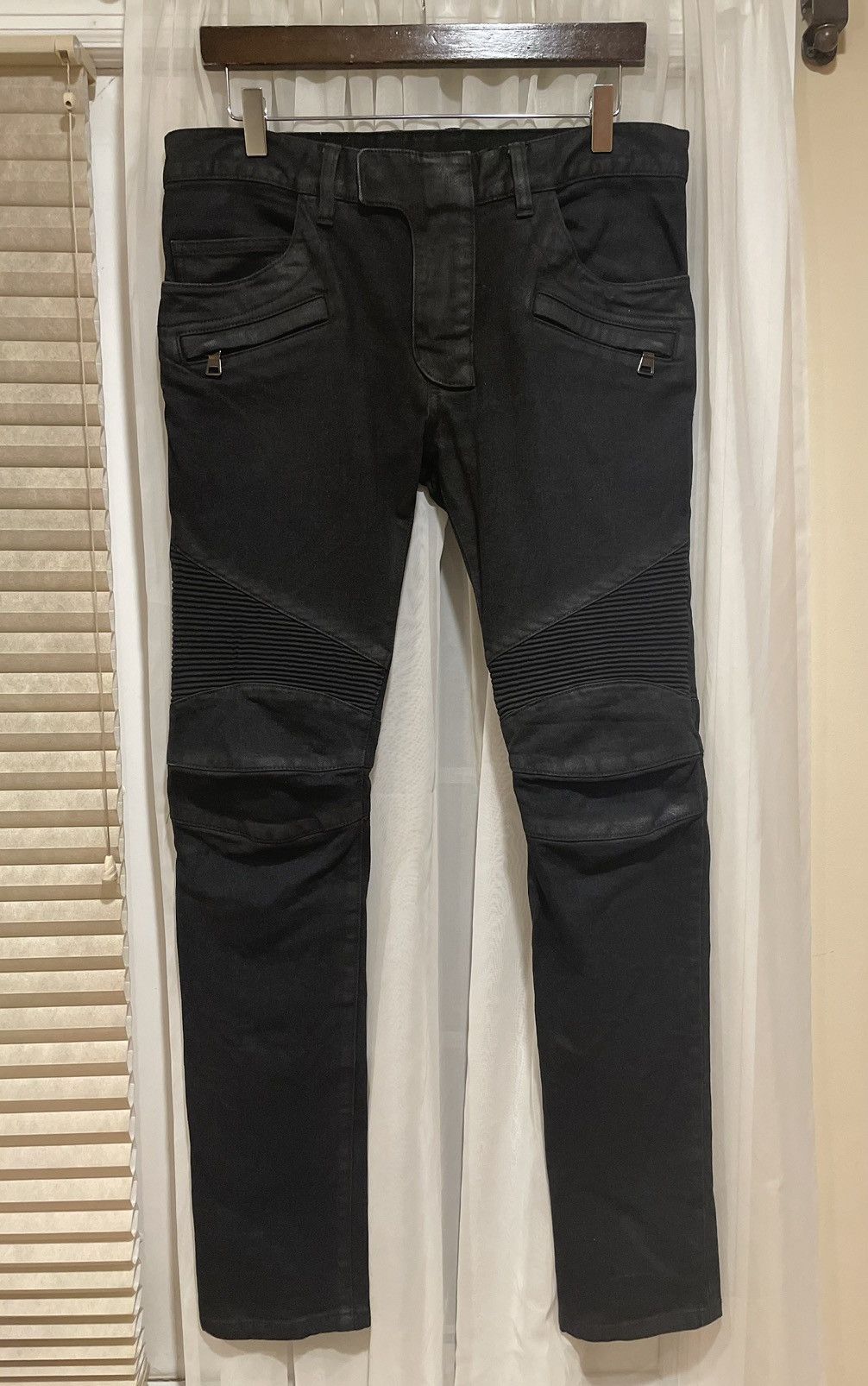 Bamain Waxed Black Raw Denim Jean