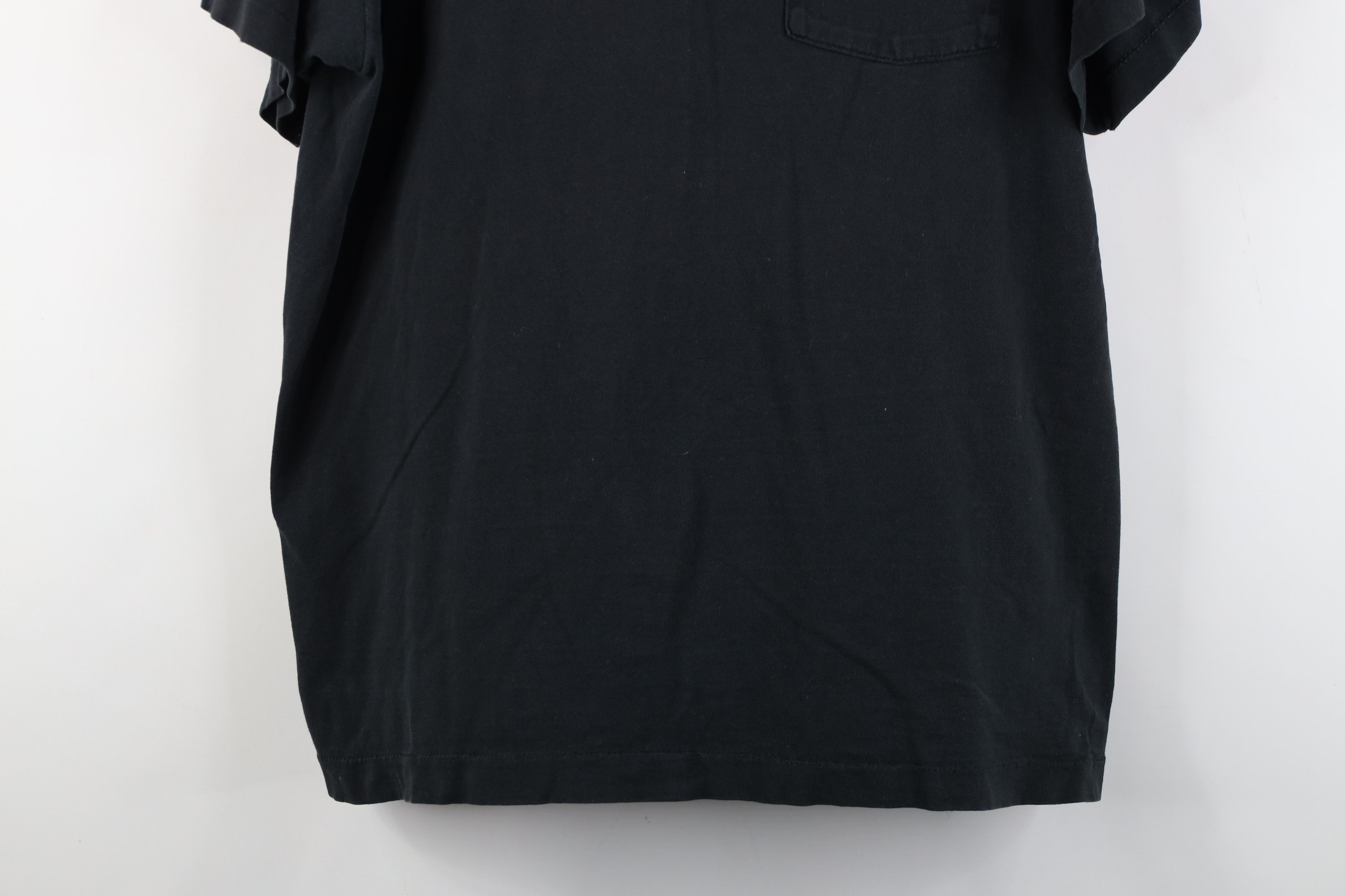 Vintage Vintage 90s Streetwear Heavy Cotton T-Shirt Black USA Size US XL / EU 56 / 4 - 3 Thumbnail