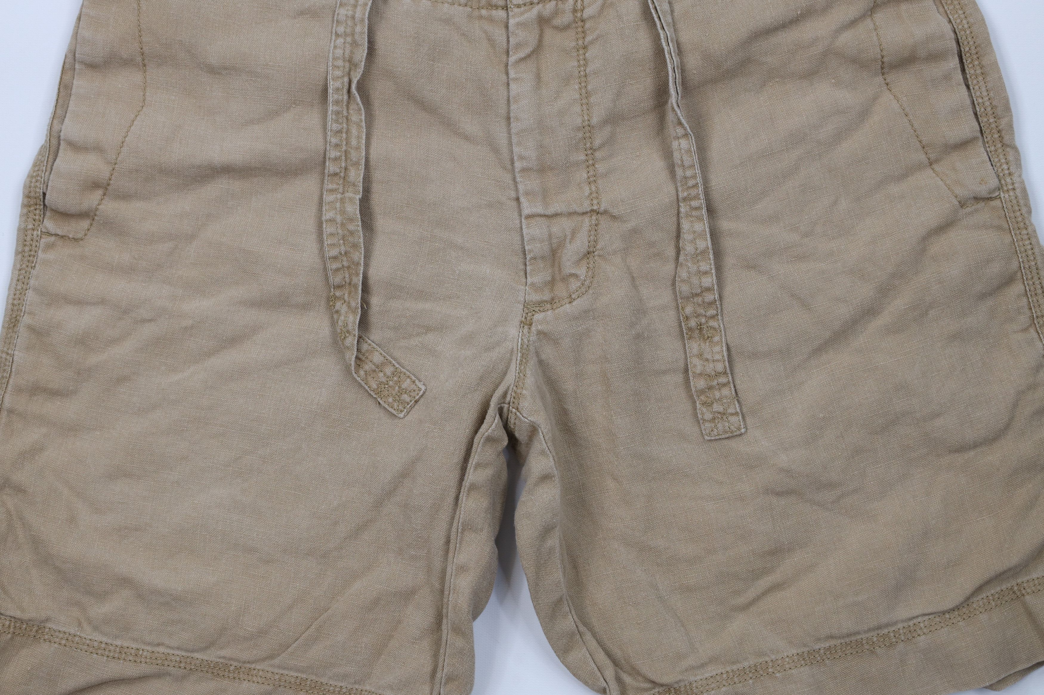 Banana Republic Vintage Banana Republic Faded Above Knee Linen Shorts Beige Size US 34 / EU 50 - 3 Thumbnail