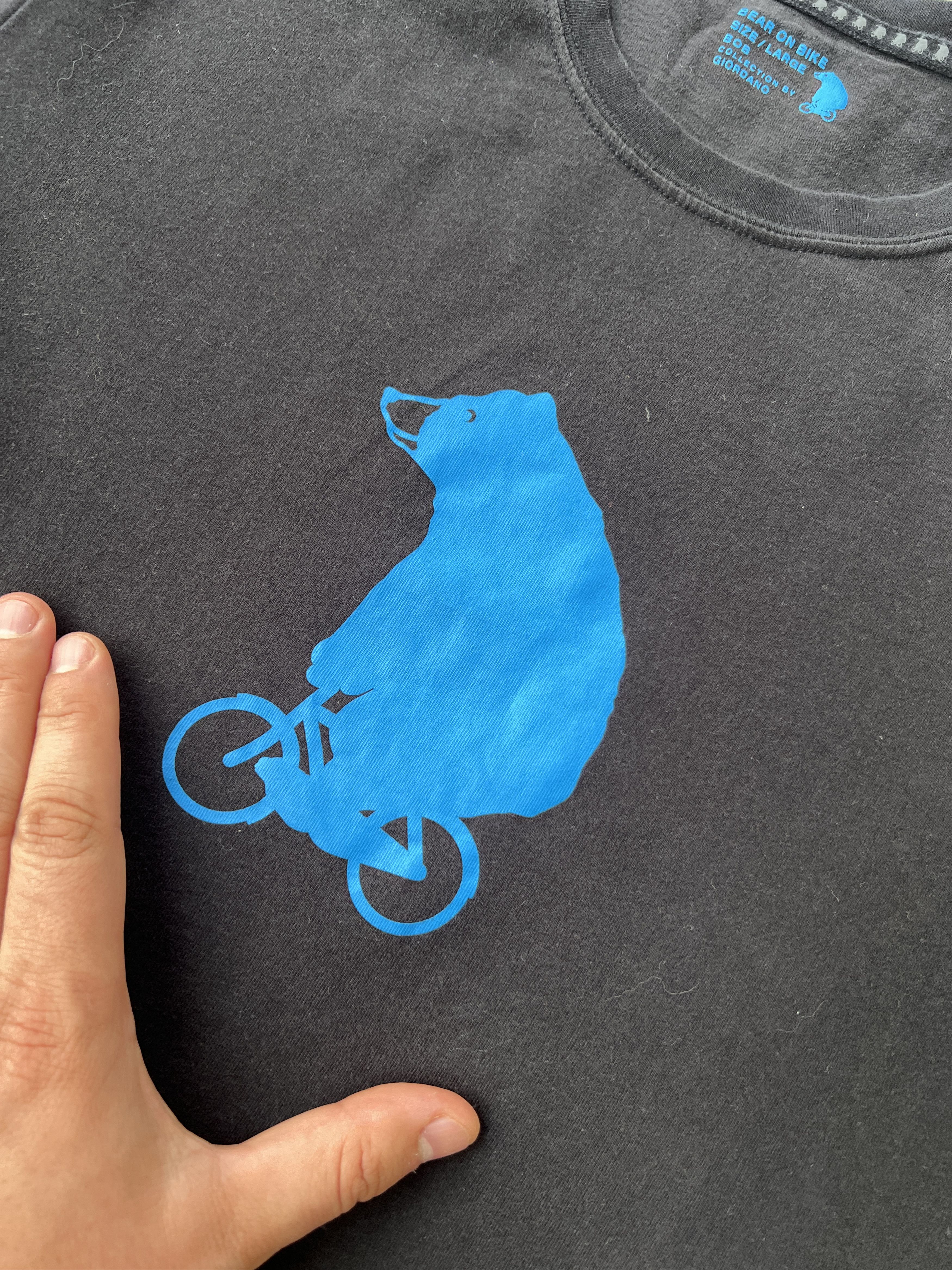 Other Bear On Bike Bob Collection By Giordano Tee Size US L / EU 52-54 / 3 - 3 Thumbnail