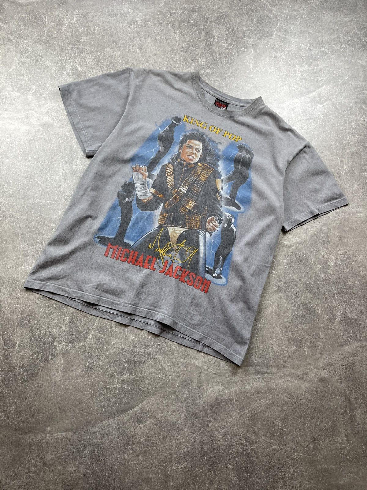 Michael Jackson Vintage 90s Michael Jackson King of Pop T-Shirt Thunder USA Size US XL / EU 56 / 4 - 1 Thumbnail