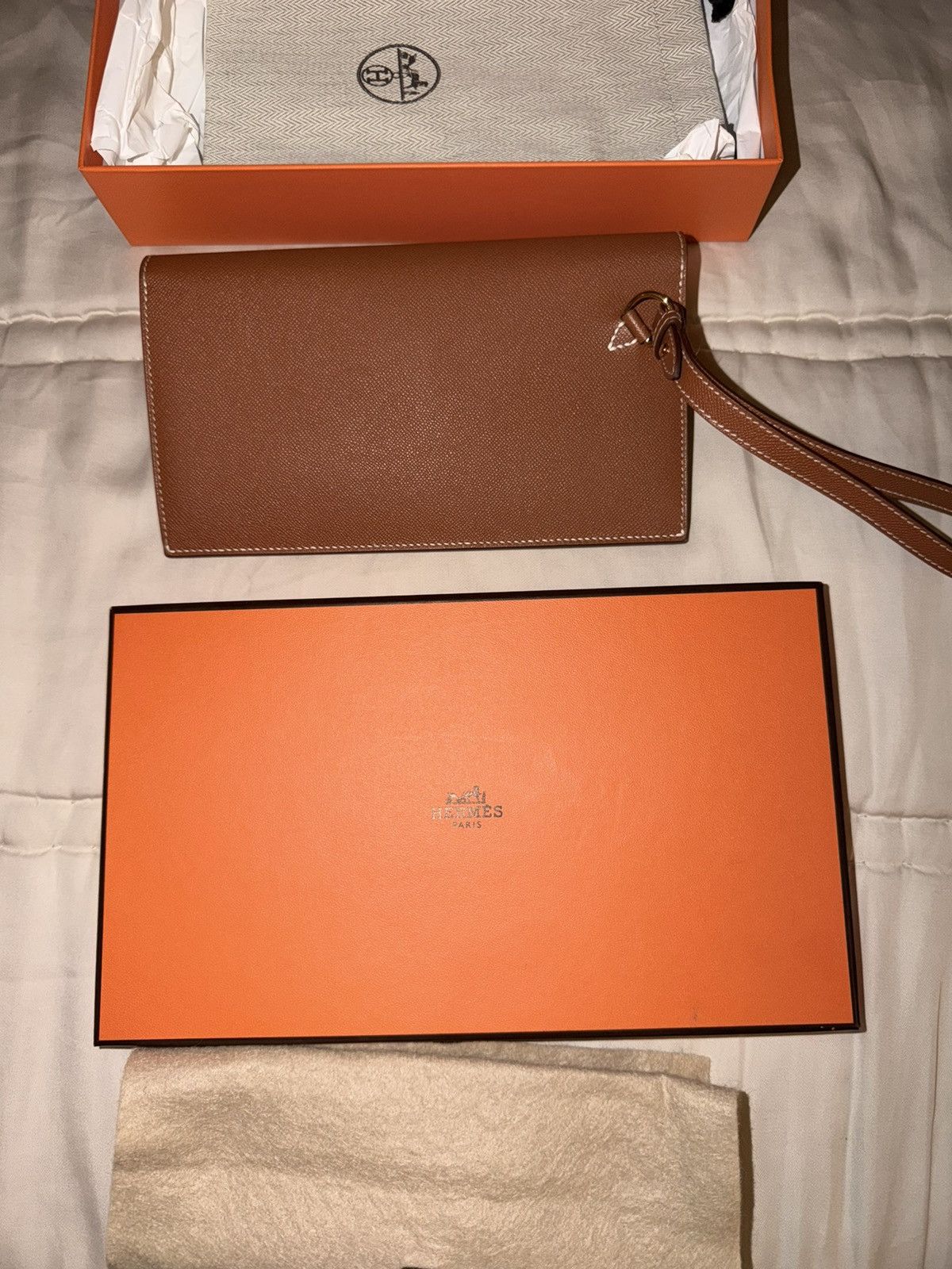 Hermes Hermès Kelly to Go Pocket Long Pochette Clutch Gold Rare Size ONE SIZE - 3 Thumbnail