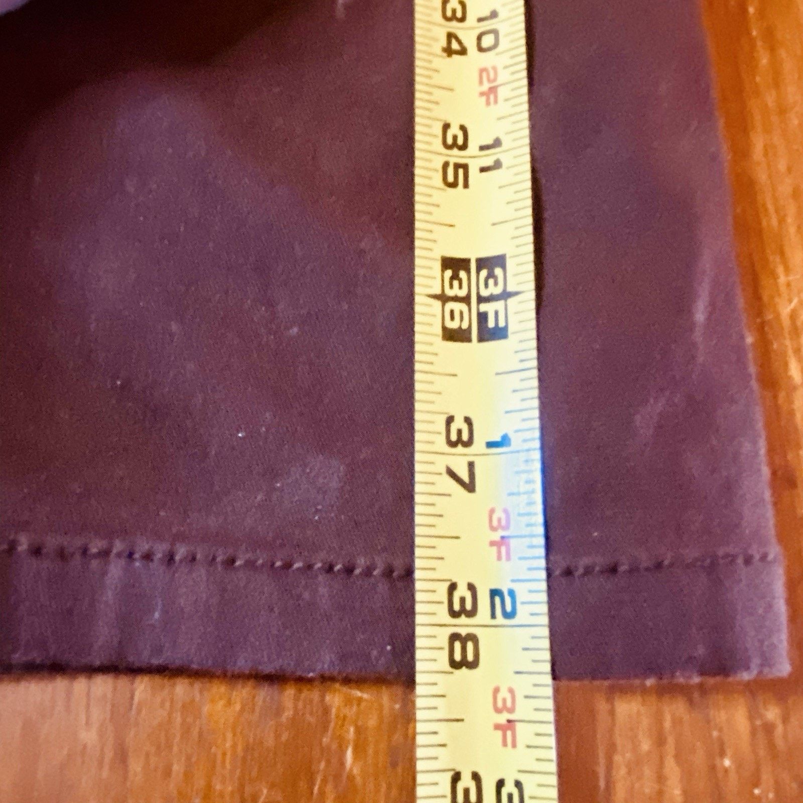 & Other Stories Womans 16 Petite White Stag Brown Straight Leg Pants Stretch Size 36" / US 14 / IT 50 - 6 Thumbnail