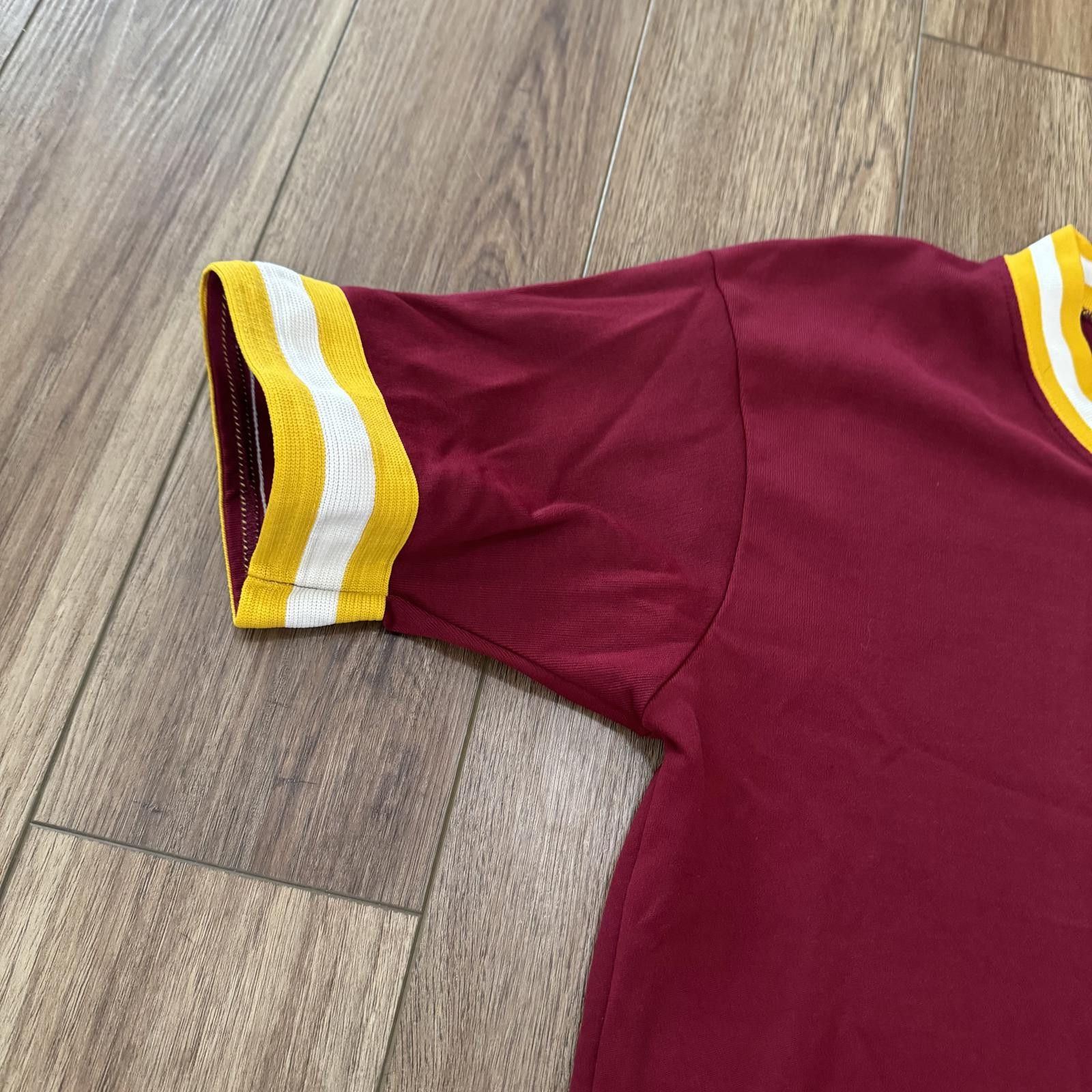Other Vintage 70s 80s Spanjian Blank V Neck Maroon Shirt Size US M / EU 48-50 / 2 - 3 Thumbnail
