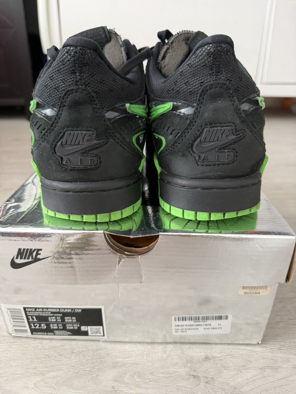 Nike × Off-White Nike Off-White x Air Rubber Dunk Green Strike Size US 11 / EU 44 - 5 Thumbnail