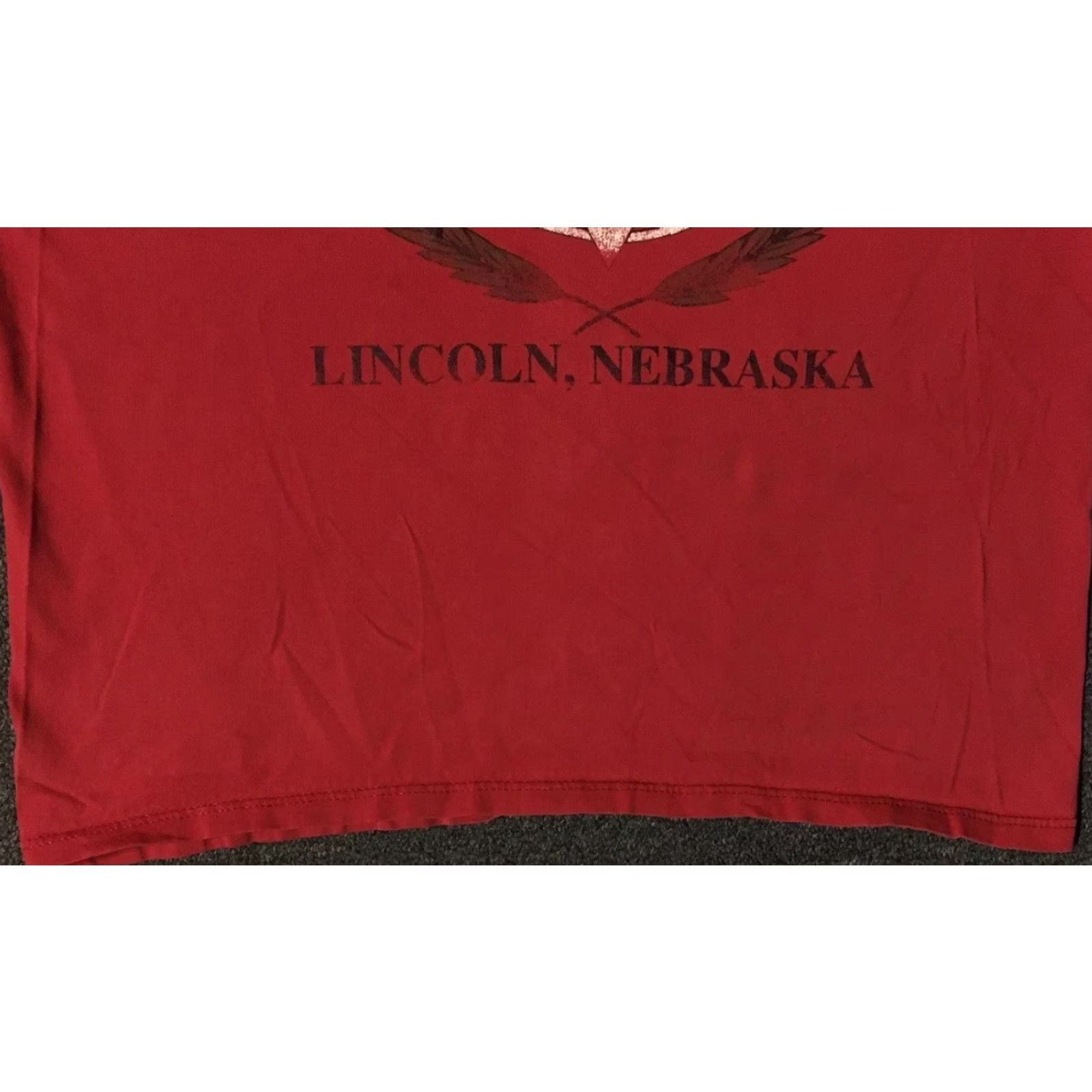 Vintage VINTAGE Husker University Nebraska Football Champs Shirt M Red 90s College Grunge Track & Field Sports Shirt Mens Size US M / EU 48-50 / 2 - 3 Thumbnail