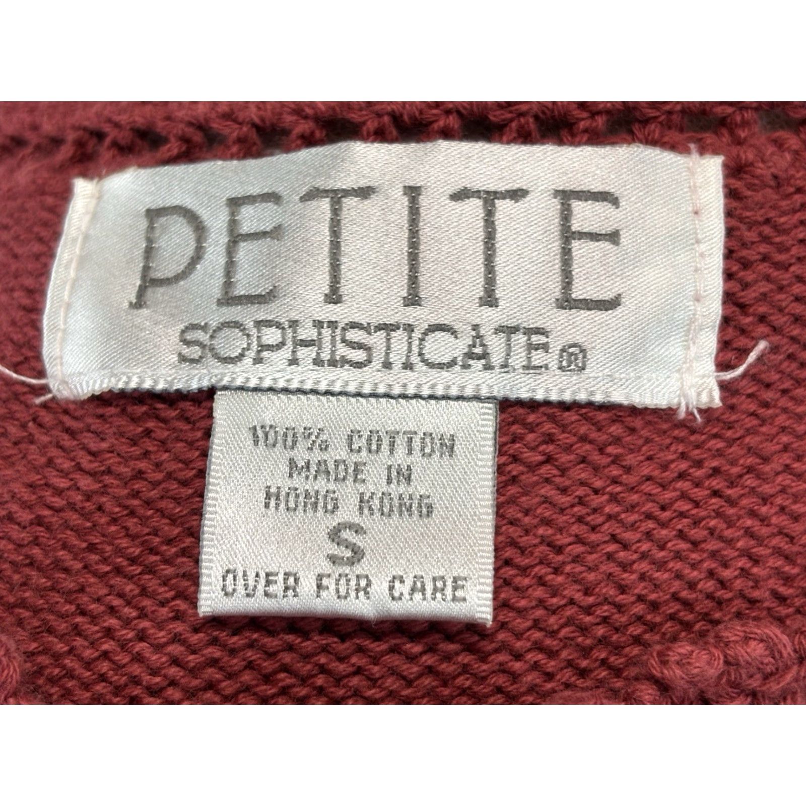 Vintage VINTAGE Petite Sophisticate Cardigan Sweater S Womens Pink Crochet Pearl Buttons Granny Size S / US 4 / IT 40 - 8 Thumbnail