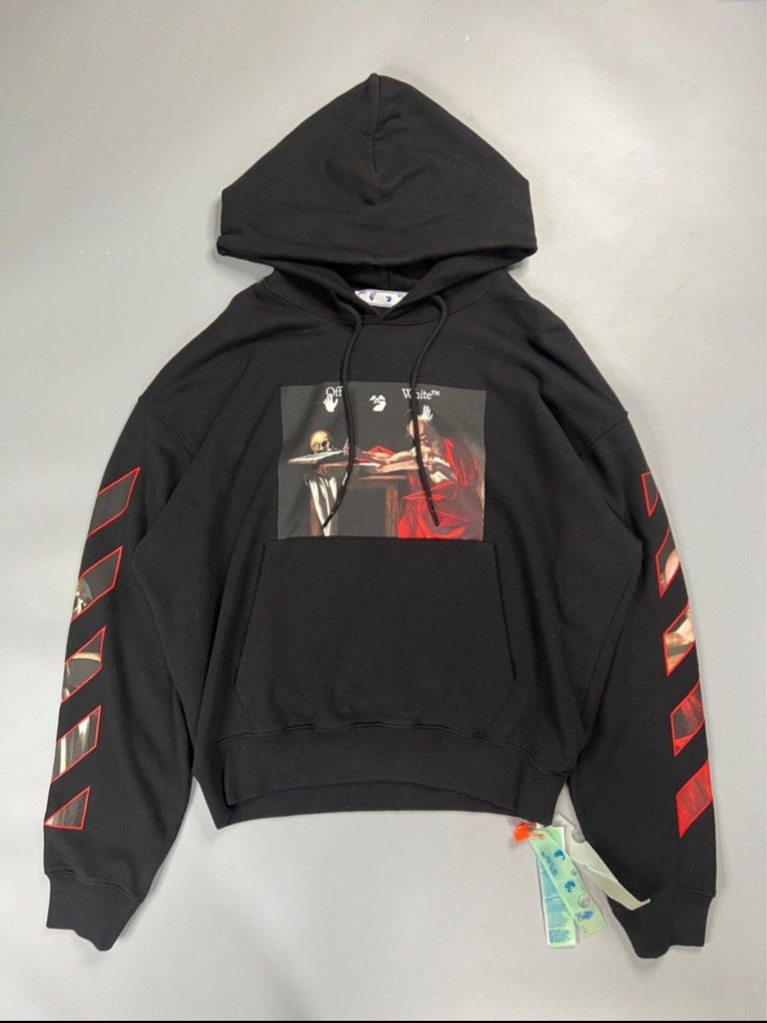 image of Off White Off-White Pelpa Caravaggio Hoodie in Black, Men's (Size XL)