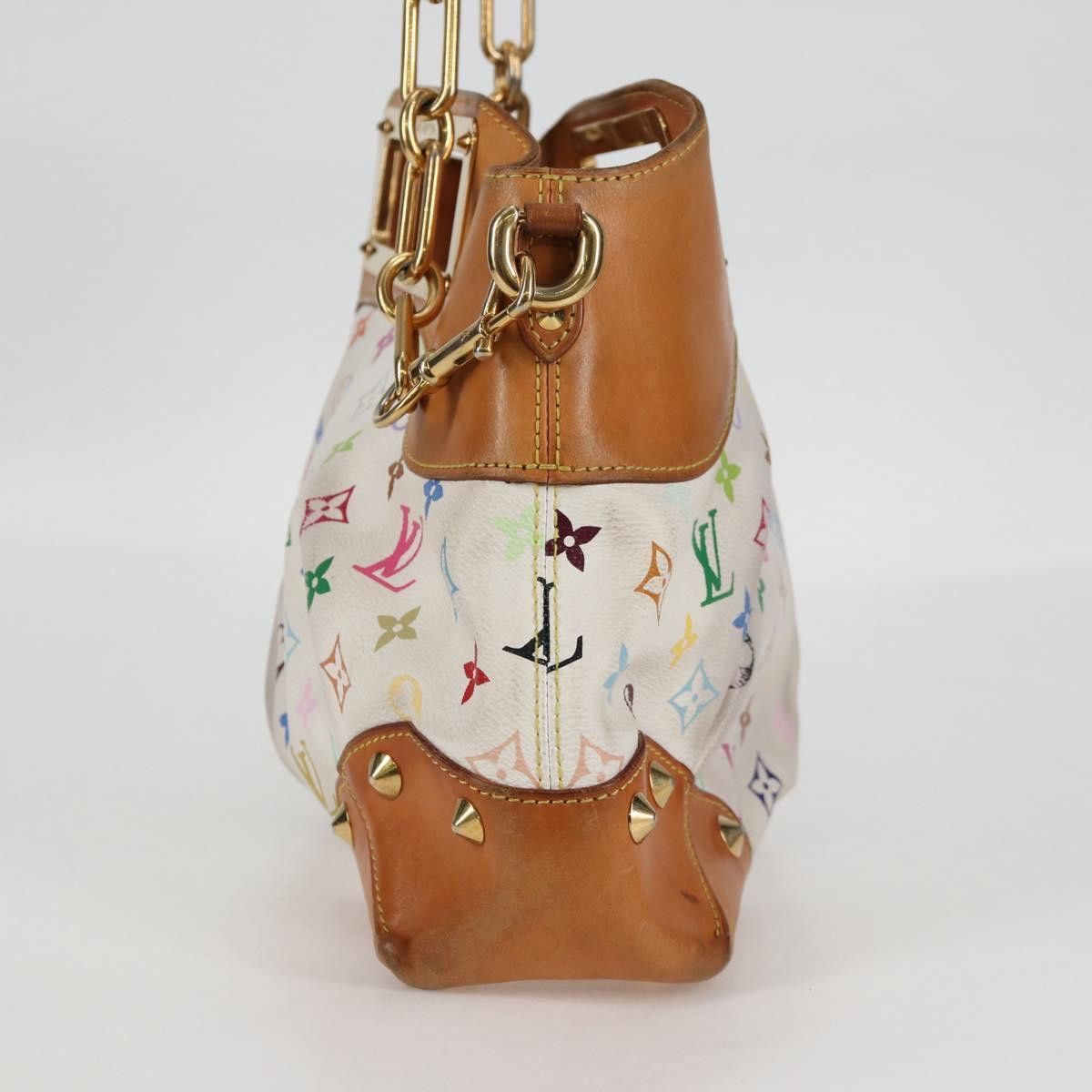 Louis Vuitton LOUIS VUITTON Monogram Multicolor Judy MM Bag White M40255 Size ONE SIZE - 7 Thumbnail