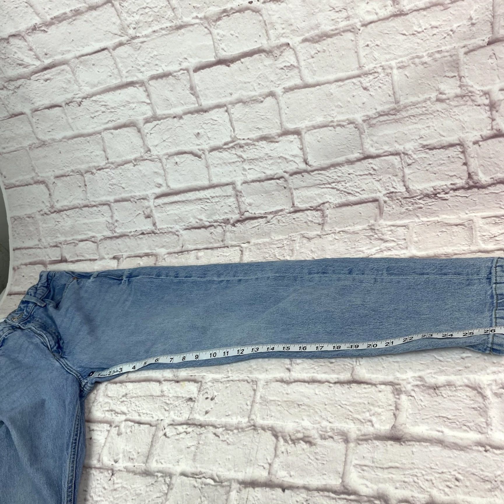 Zara Zara Jeans Womens 4 Blue High Rise Straight Leg Denim Classic Casual 36 26W EUC Size 27" / US 4 / IT 40 - 7 Thumbnail