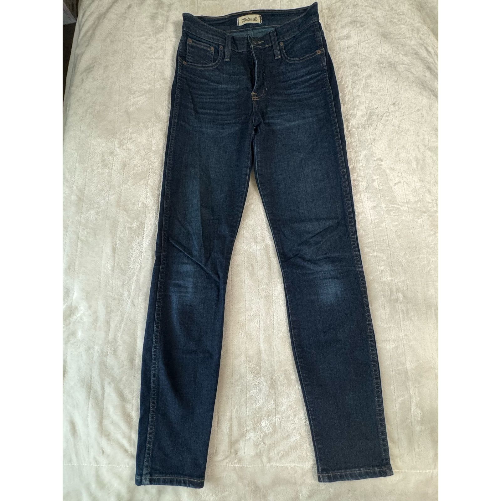 Madewell Madewell 10" High-Rise Skinny Jeans Blue Wash Stretch Denim Size 24" / US 00 / IT 34 - 2 Thumbnail